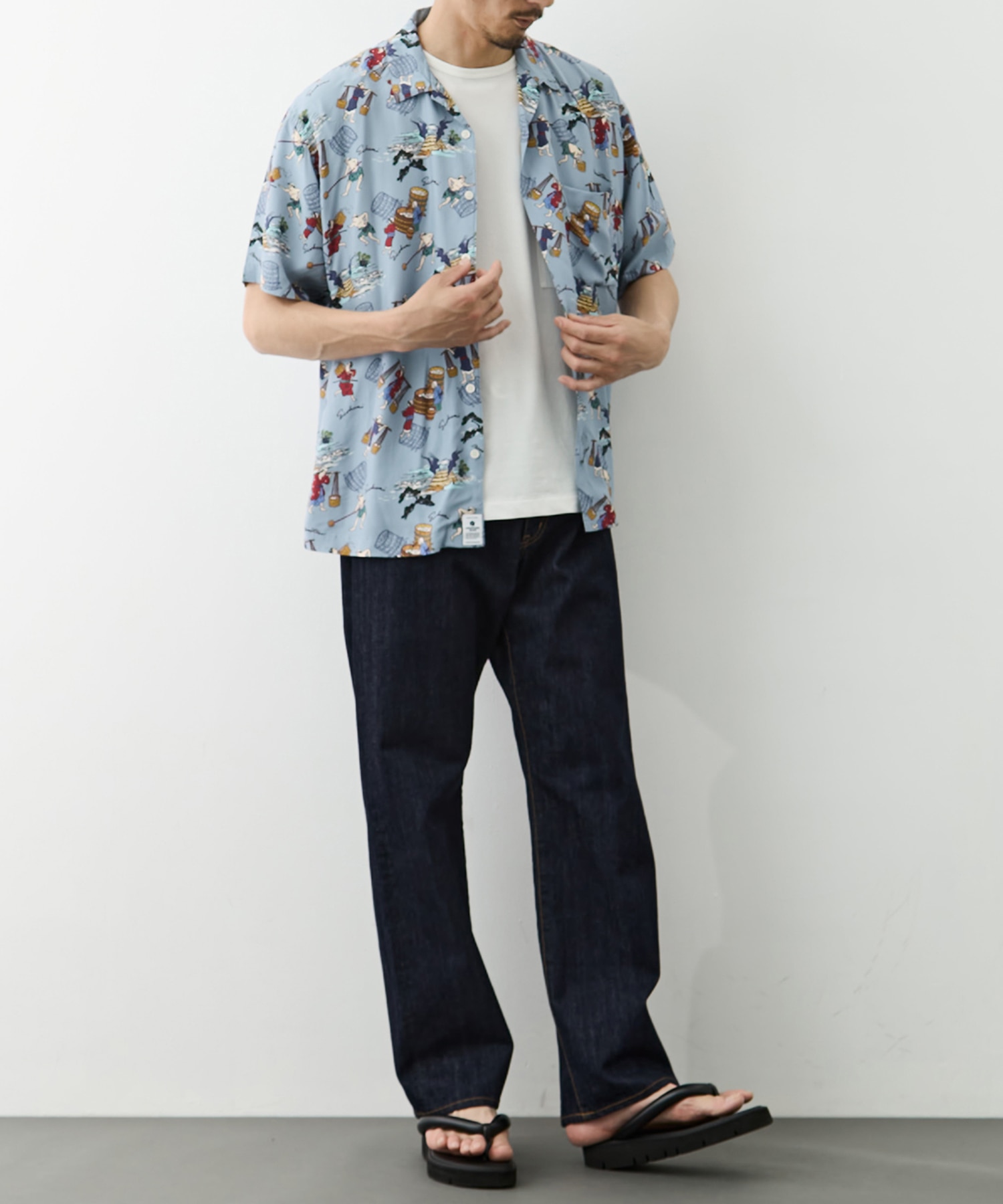 RAYON S/S SHIRT MOMOTARO JEANS