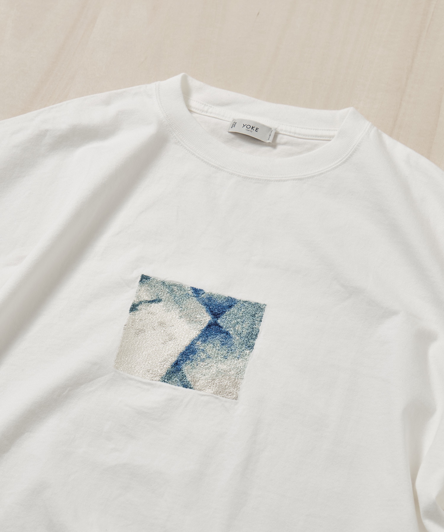 Abstract Embroited T-shirt YOKE