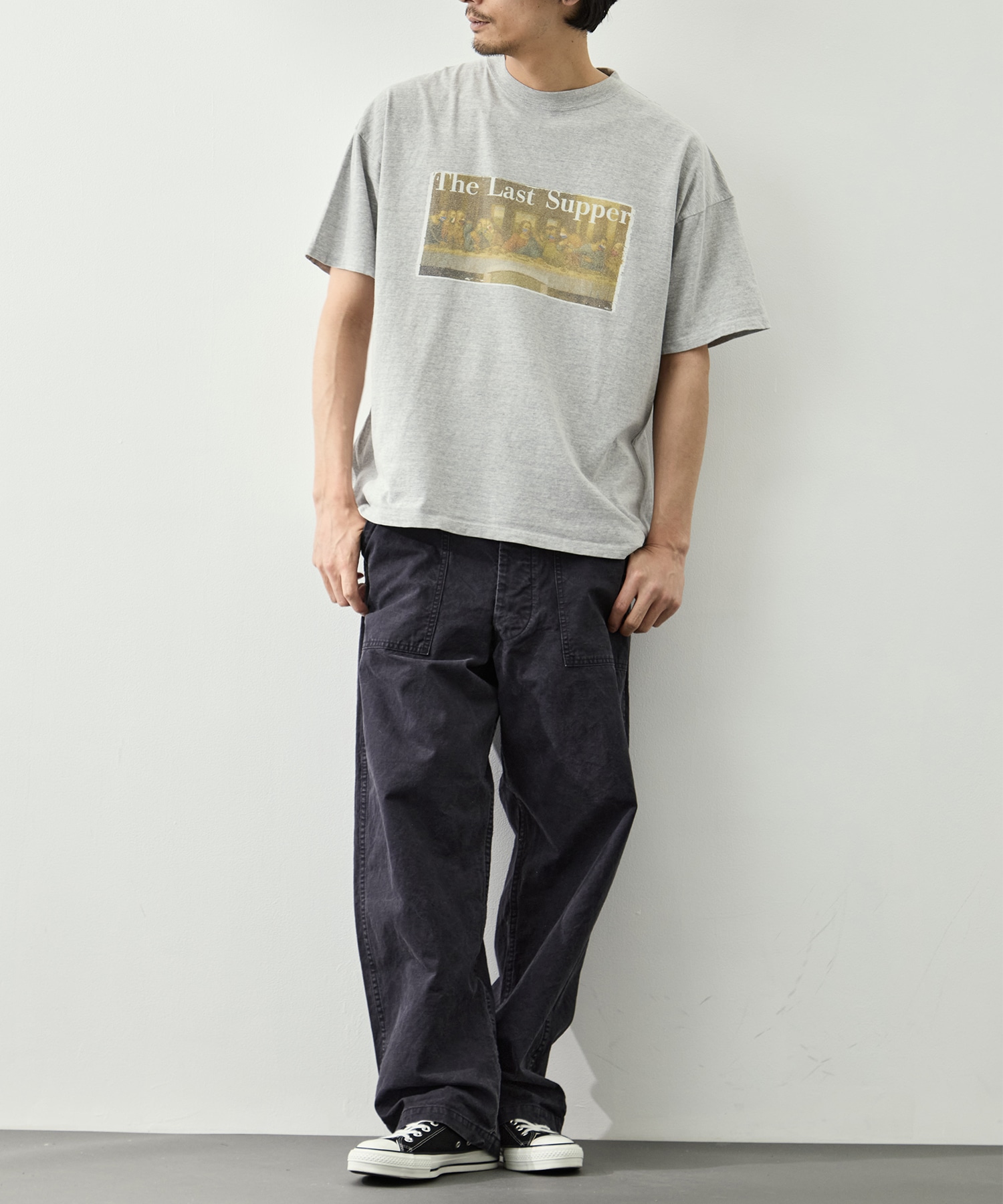HARD SP加工20/-天竺BIGサイズT(The Last Supper) REMI RELIEF