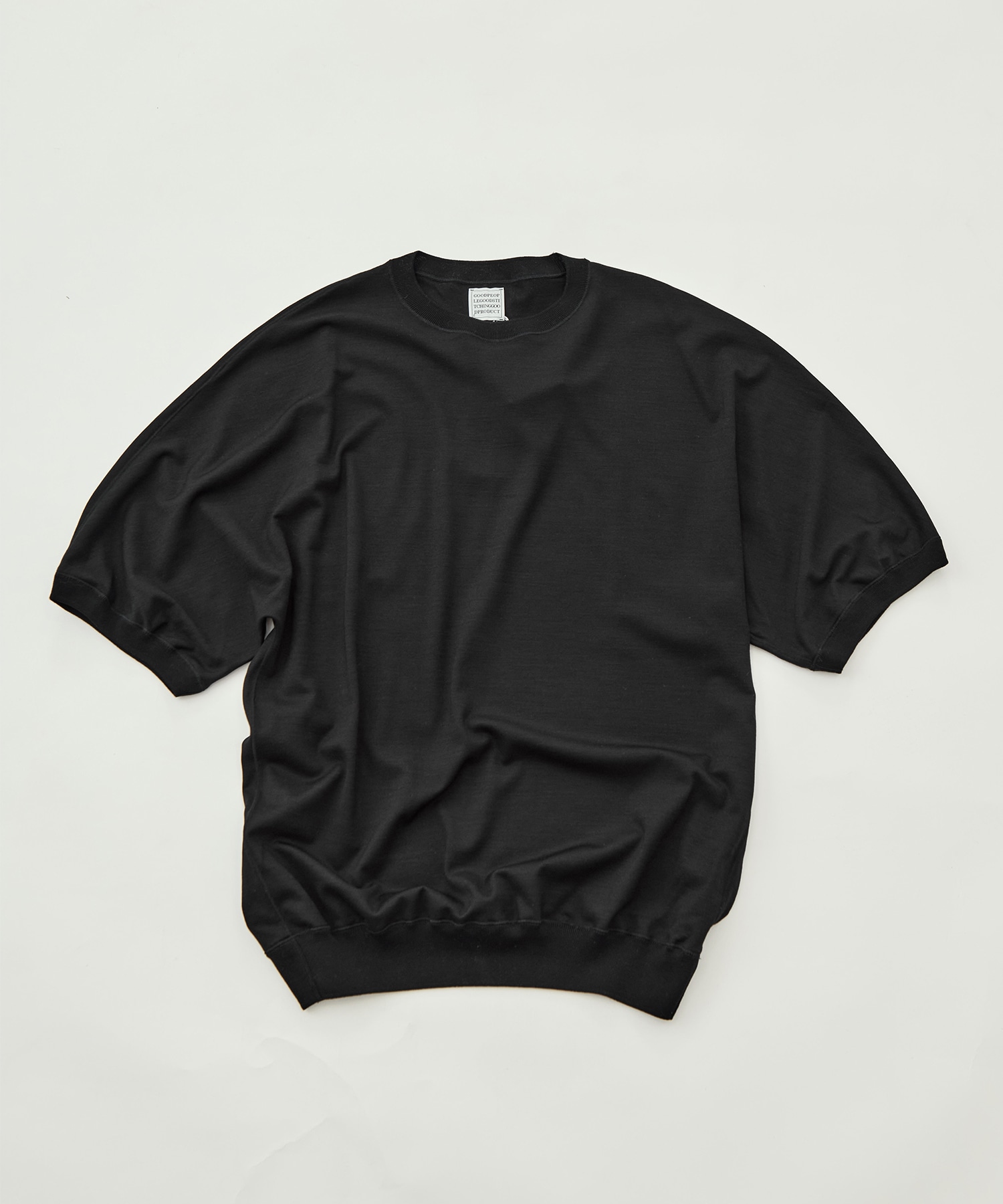 Knit Crew Neck Half Sleeve Pull Over GOOD PEOPLE GOOD STITCHING GOOD PRODUCT