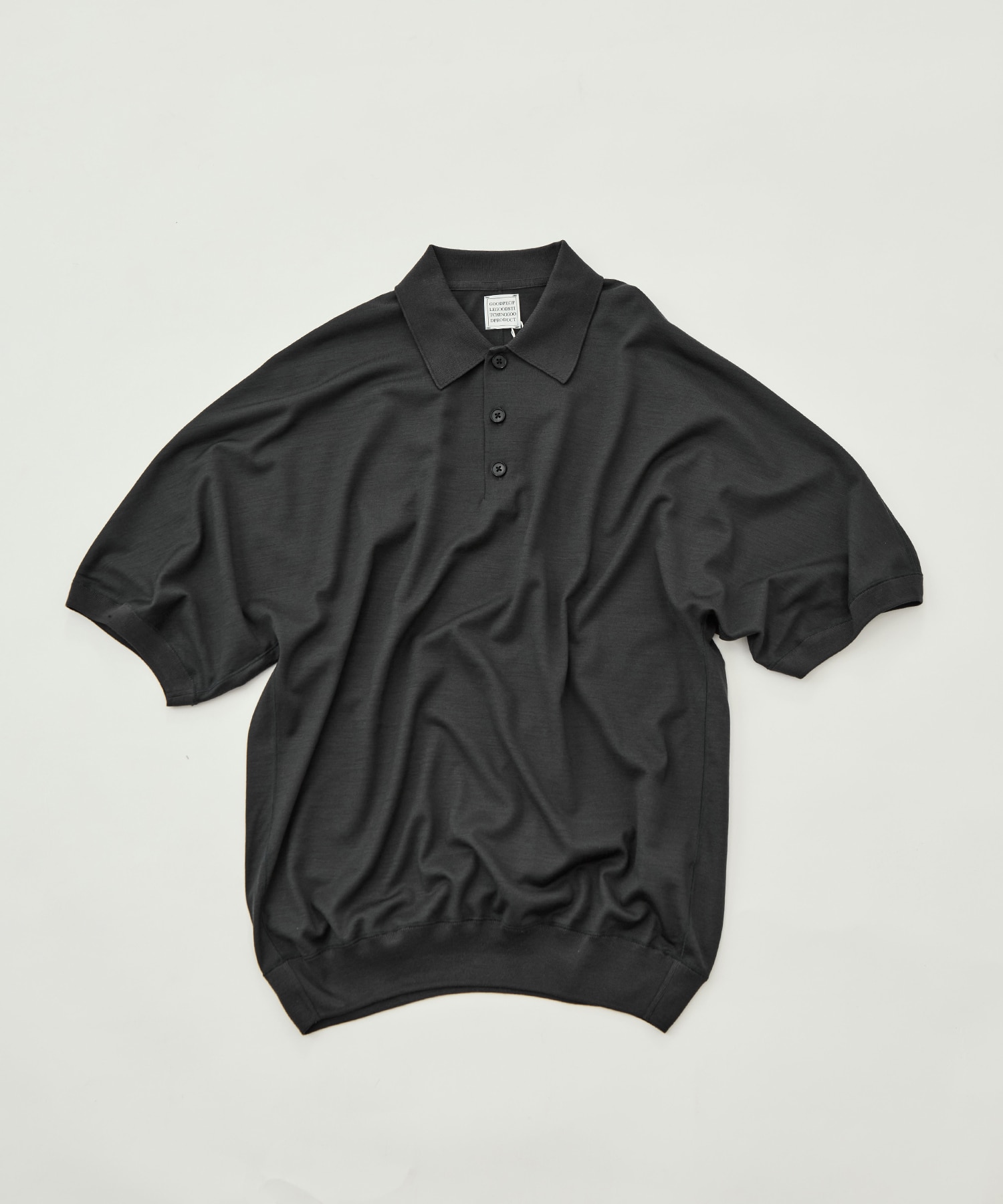 Knit Reduced Collar Half Sleeve Polo GOOD PEOPLE GOOD STITCHING GOOD PRODUCT