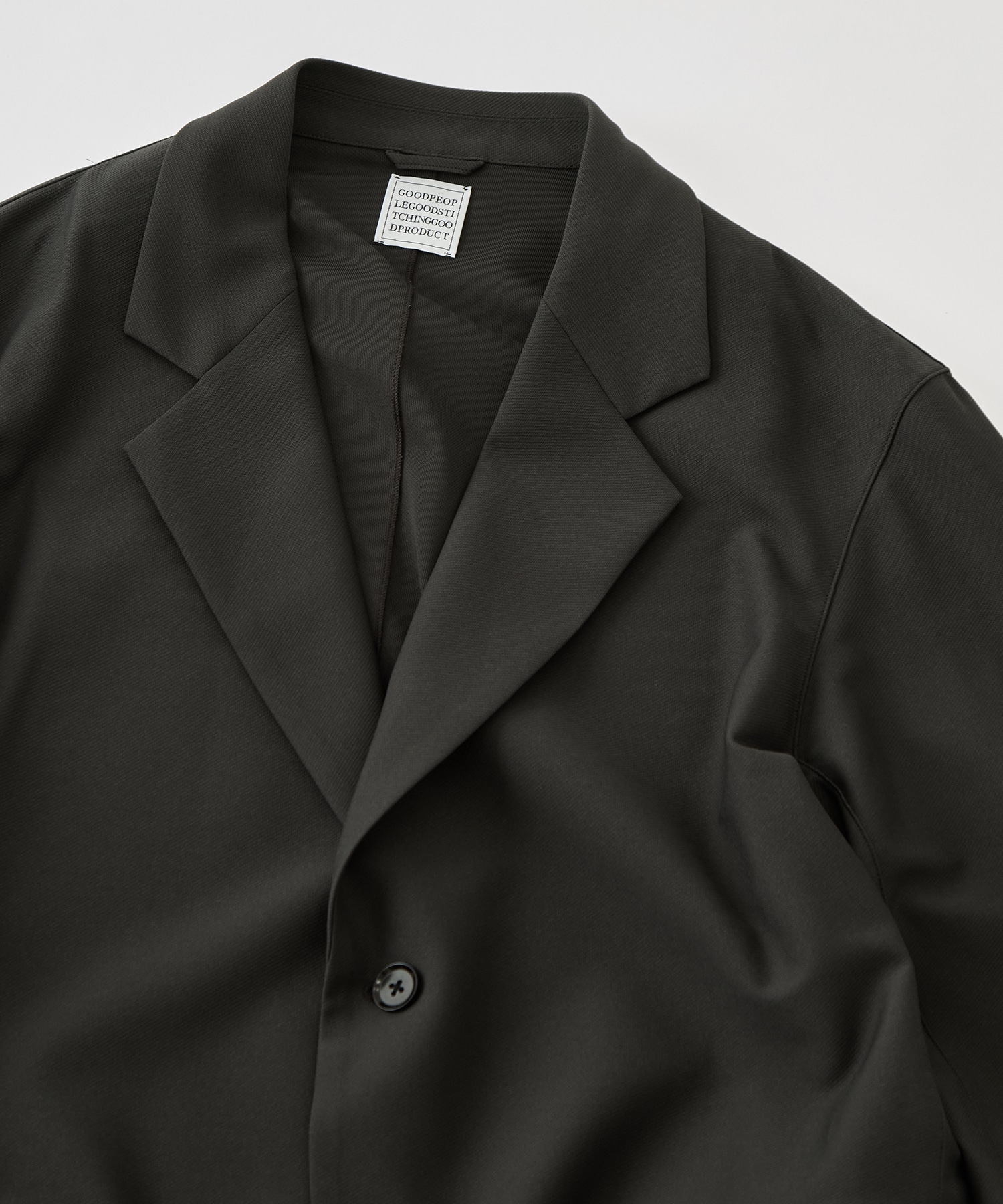 Single Breasted Easy Jacket GOOD PEOPLE GOOD STITCHING GOOD PRODUCT
