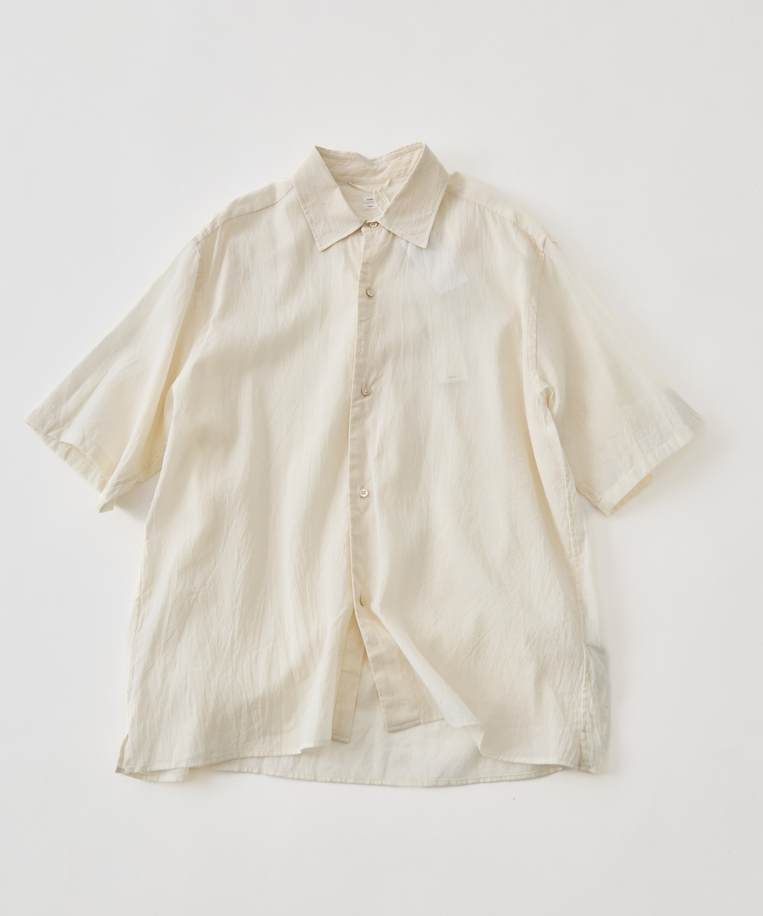 Silk-Co Voile Half-Sleeve Shirt blurhms
