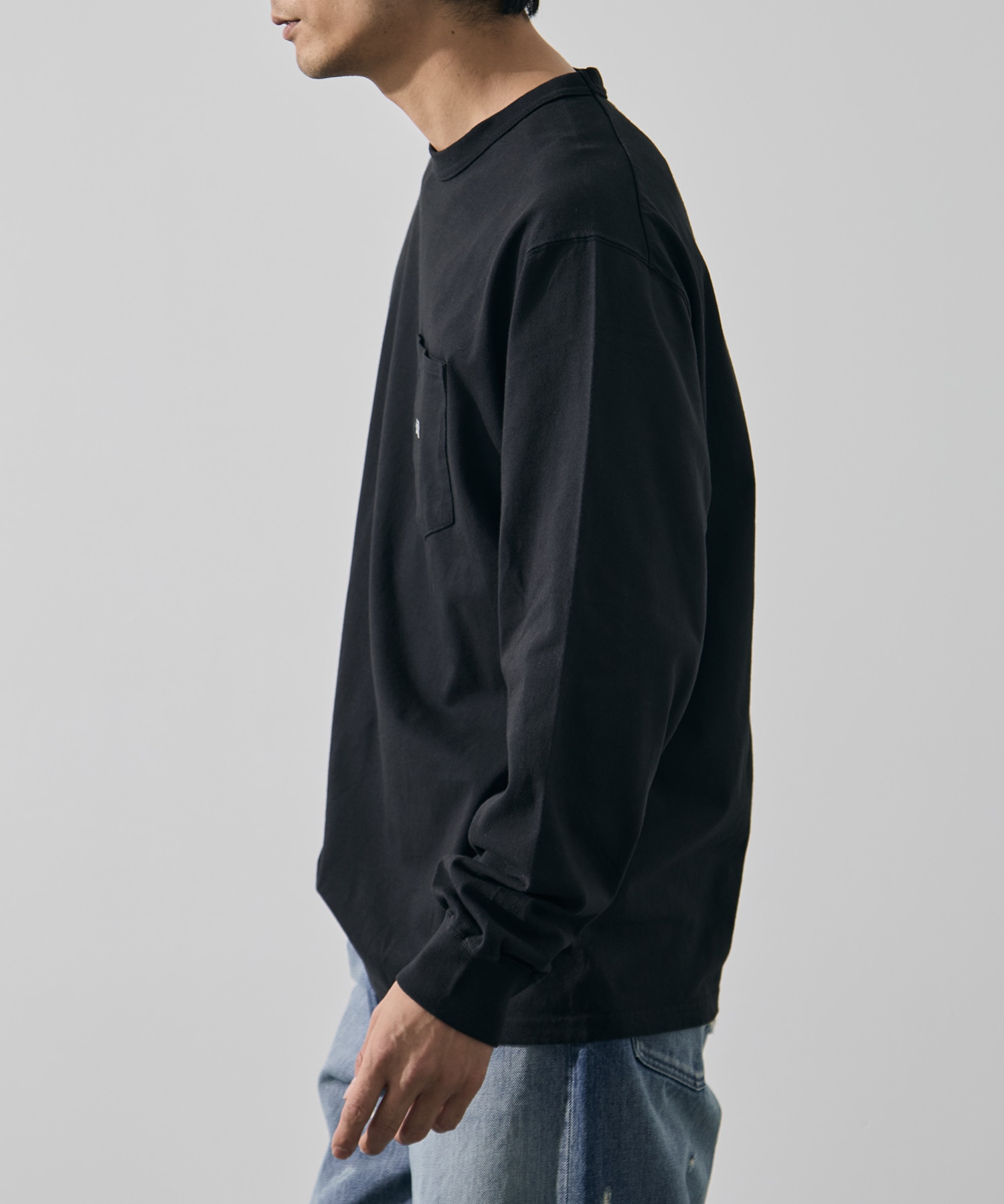 8oz Field Long Sleeve Pocket Tee THE NORTH FACE Purple Label