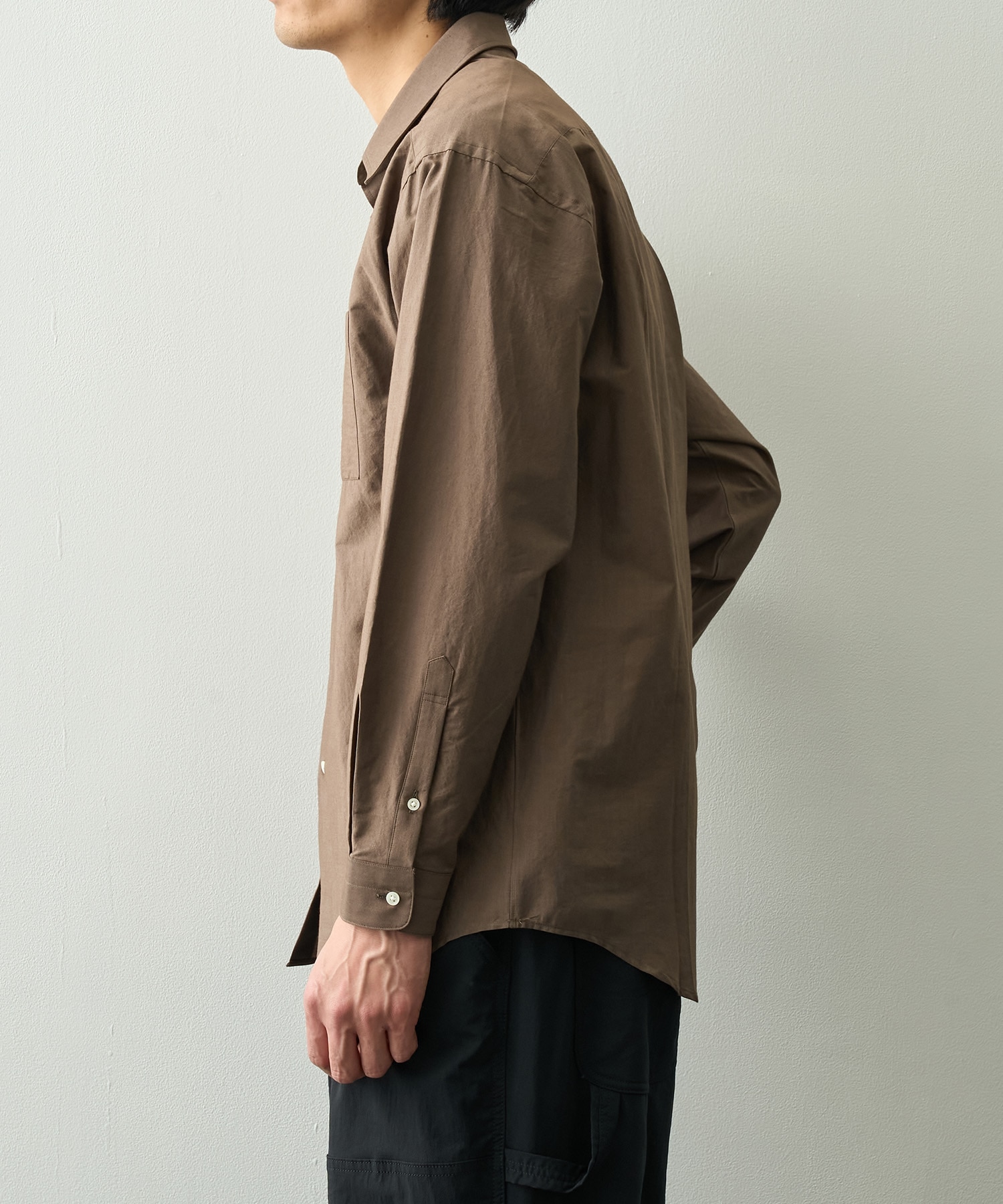 SILK COTTON STANDARD SHIRT FUJI