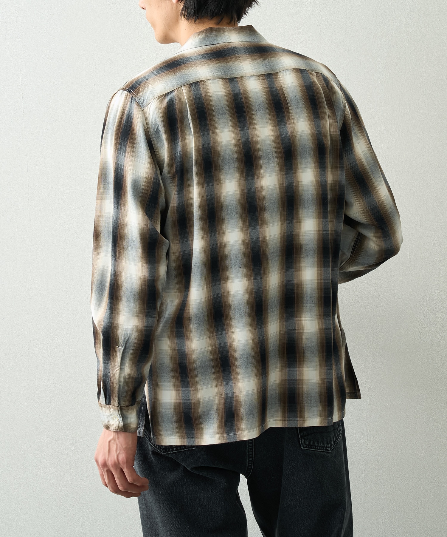 Rayon Ombre Check L/S Shirt PHEENY