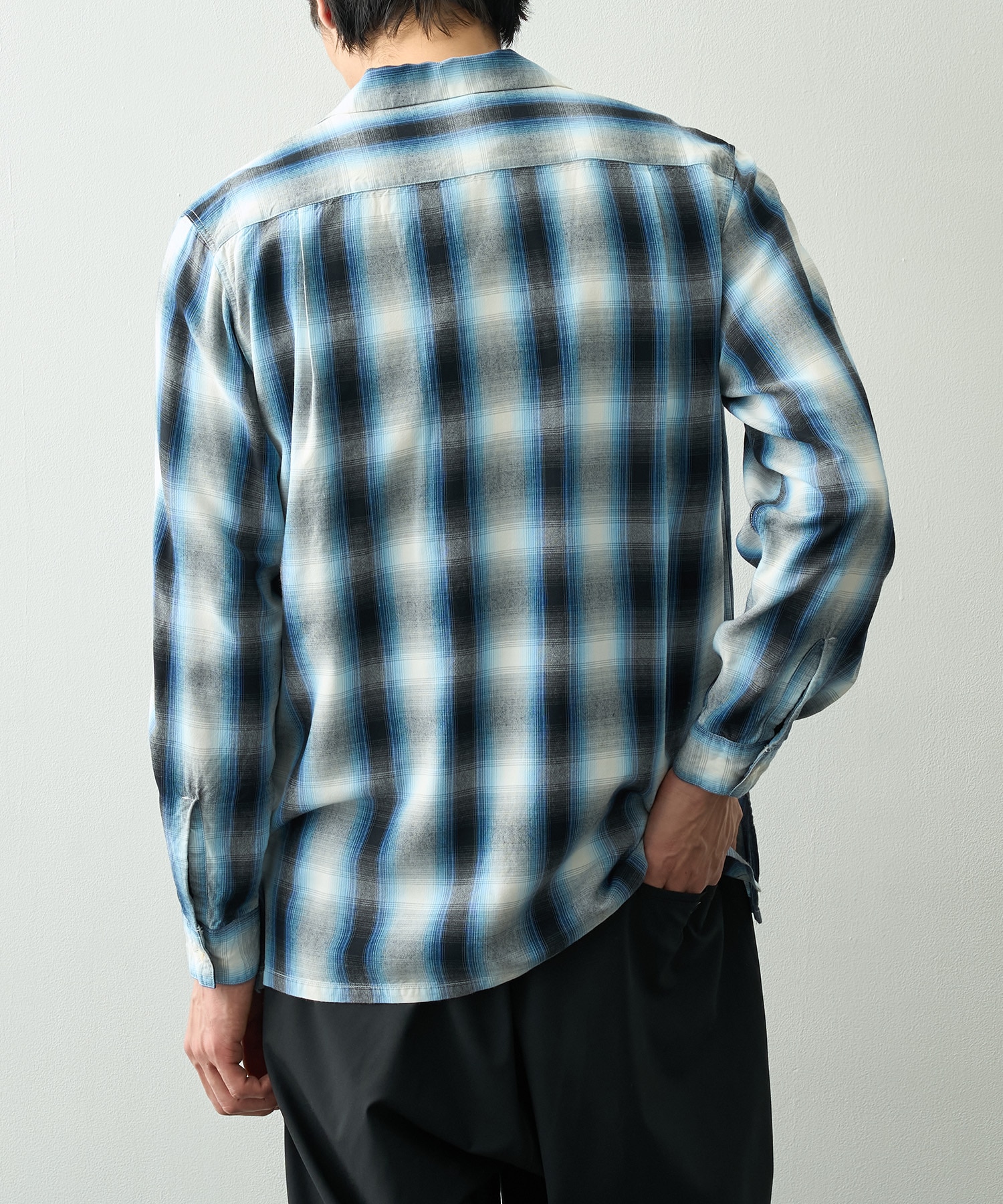 Rayon Ombre Check L/S Shirt PHEENY