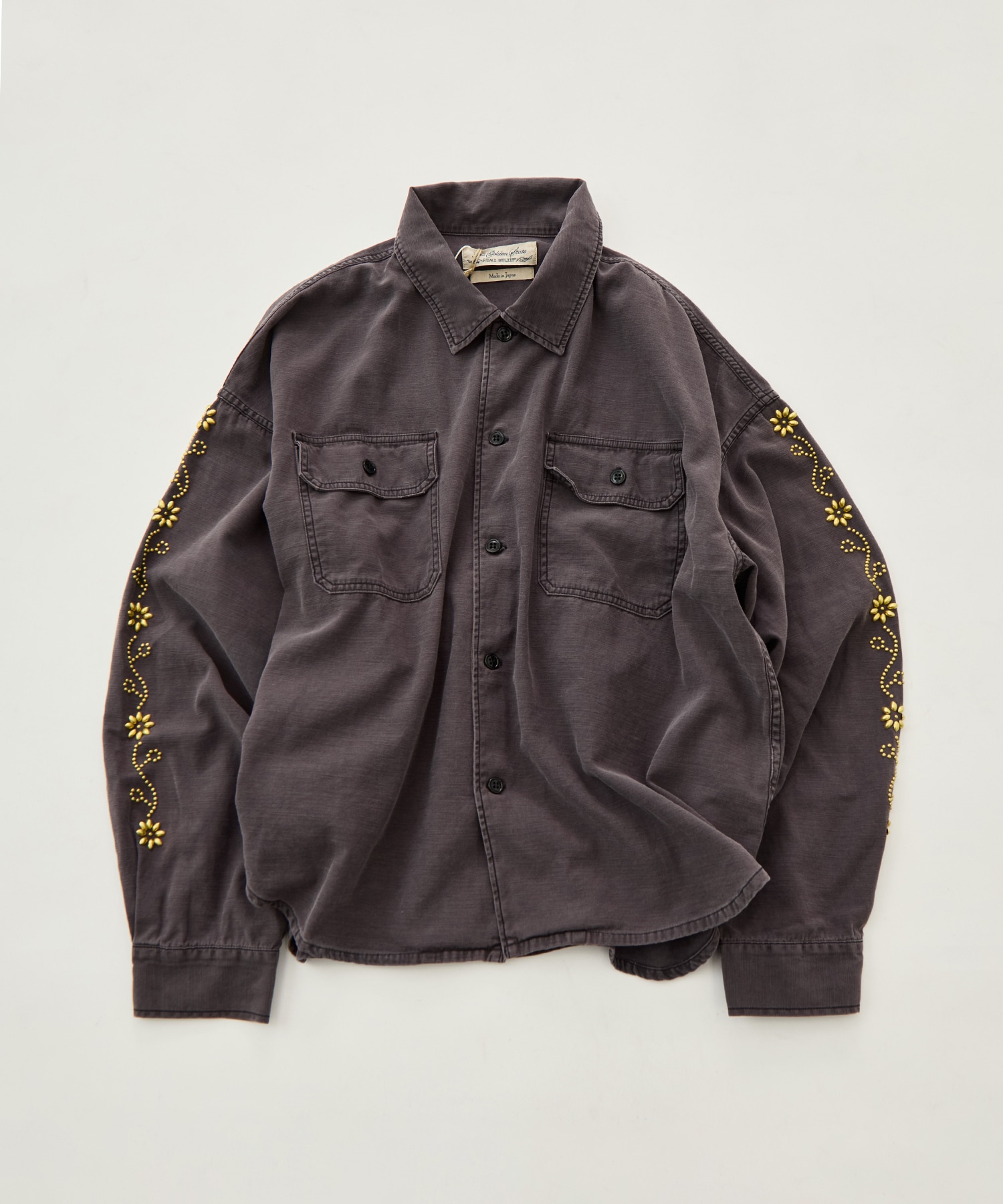 WIDE MILITARY SHIRT(袖：スタッズ) REMI RELIEF