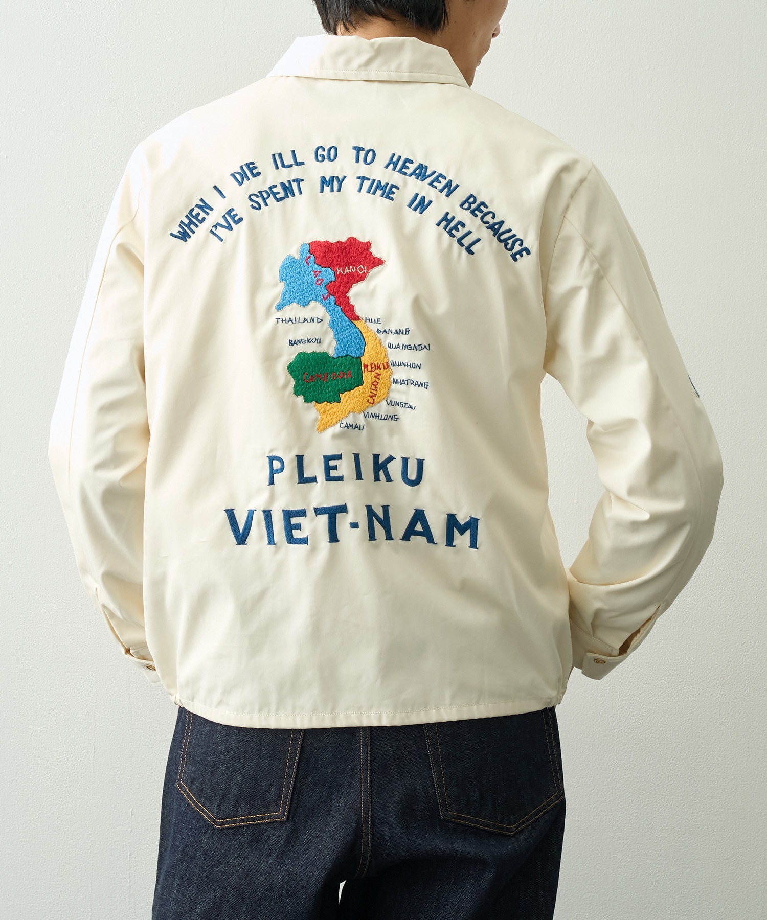 COTTON VIET-NAM JACKET VIET-NAM MAP TAILOR TOYO