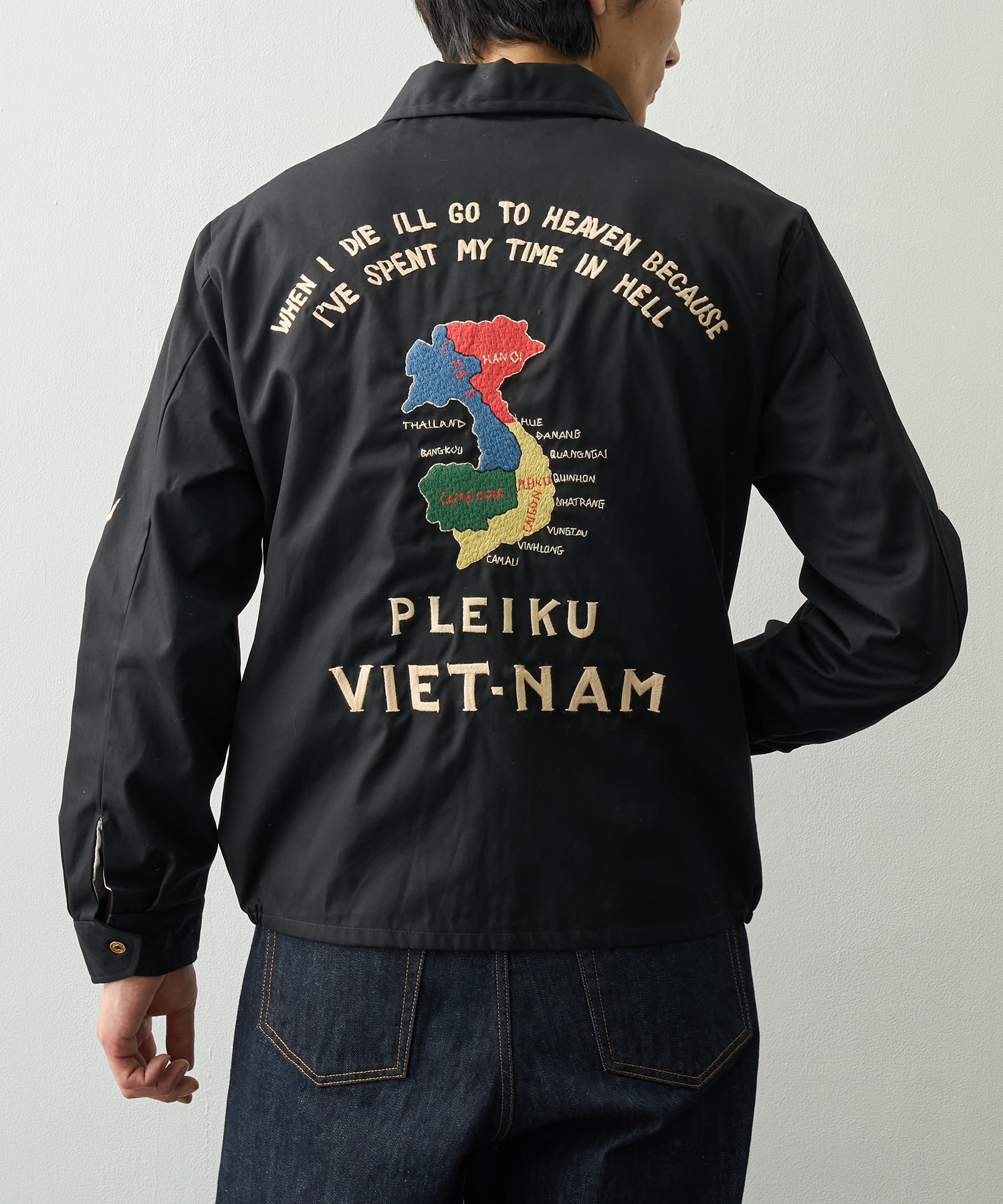 COTTON VIET-NAM JACKET VIET-NAM MAP TAILOR TOYO