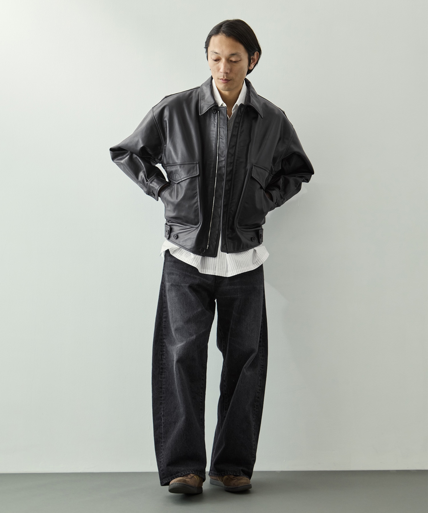 別注 Leather Flight Jacket YOKE