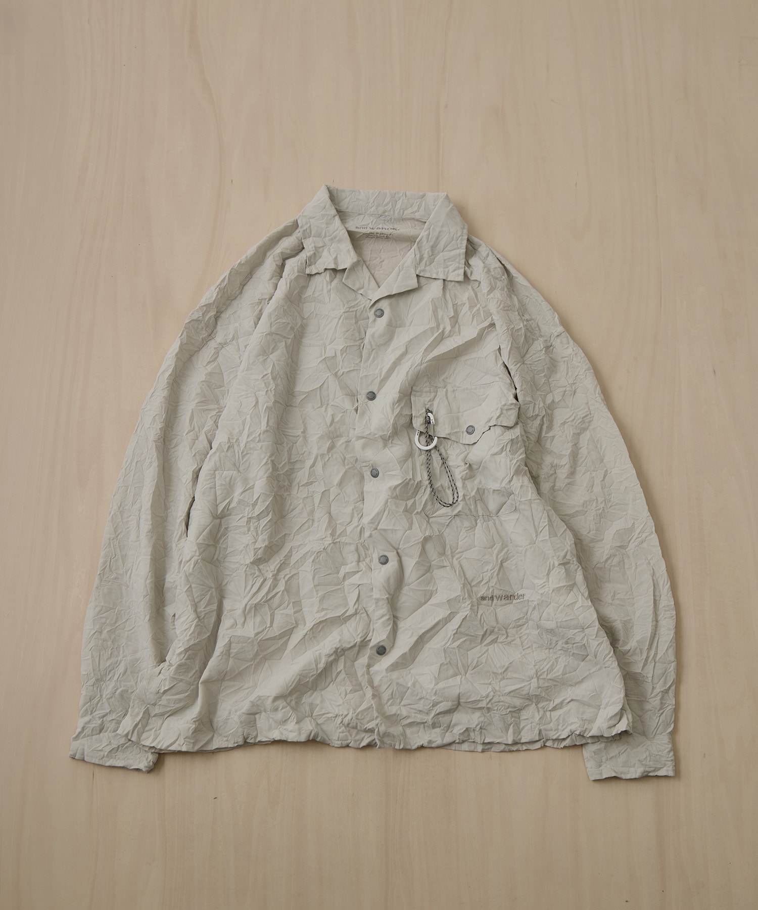 washer pleated open LS shirt and wander