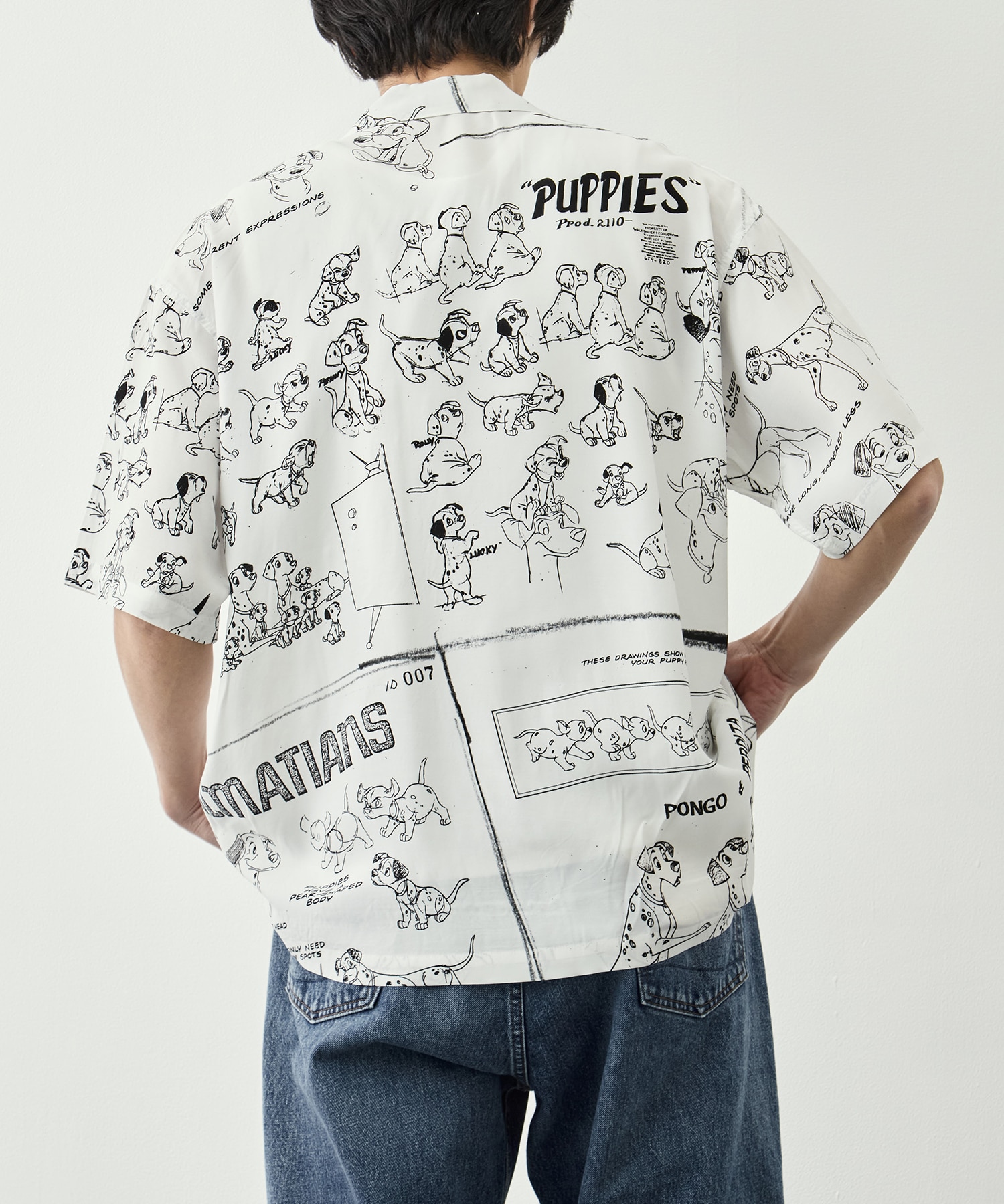 DP-024-3966-0090/WHT/DSNY M_ALOHA SHIRT/101 DLM PORTER CLASSIC