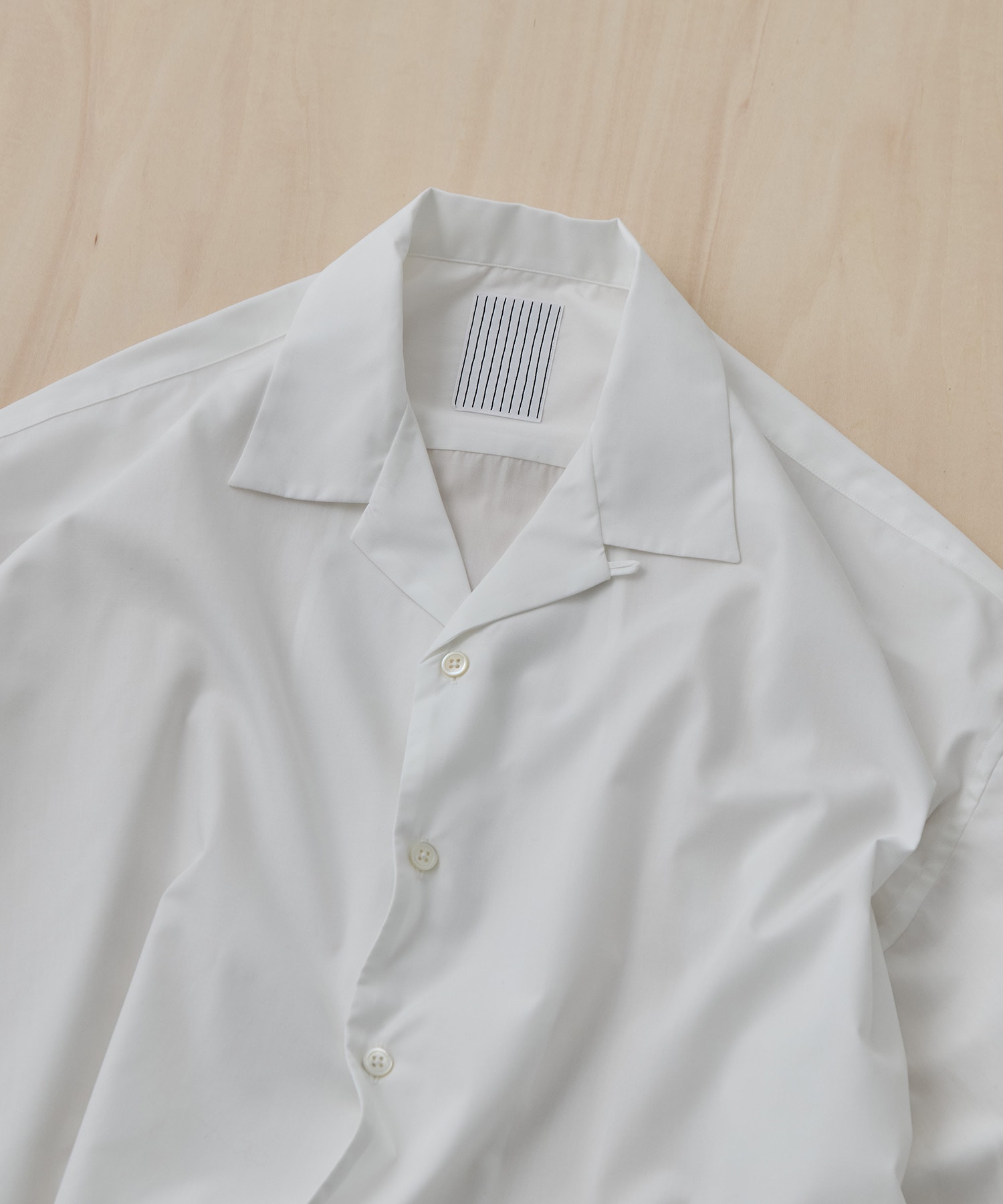 P/C OPEN COLLAR SS SHIRT S.F.C