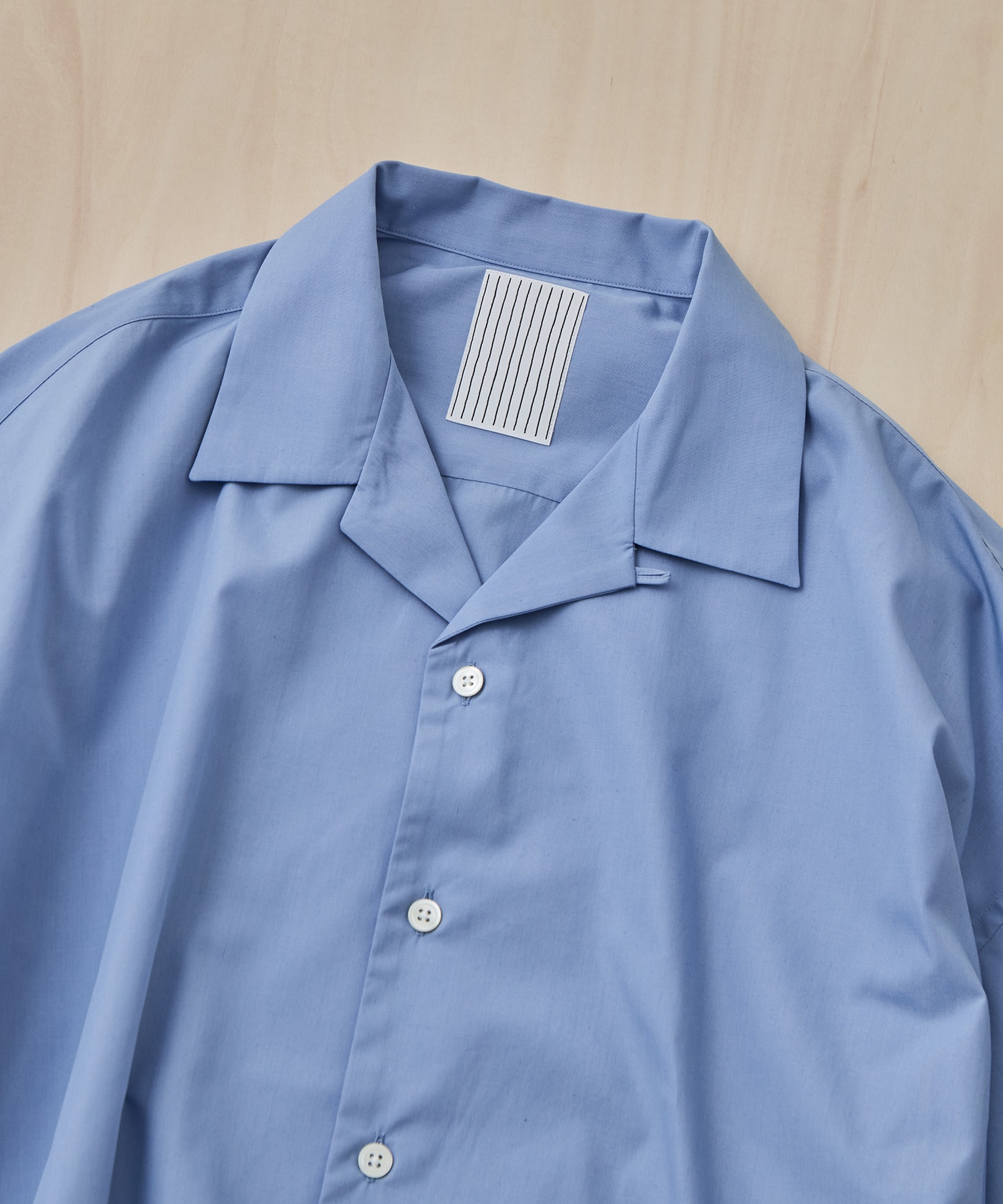 P/C OPEN COLLAR SS SHIRT S.F.C