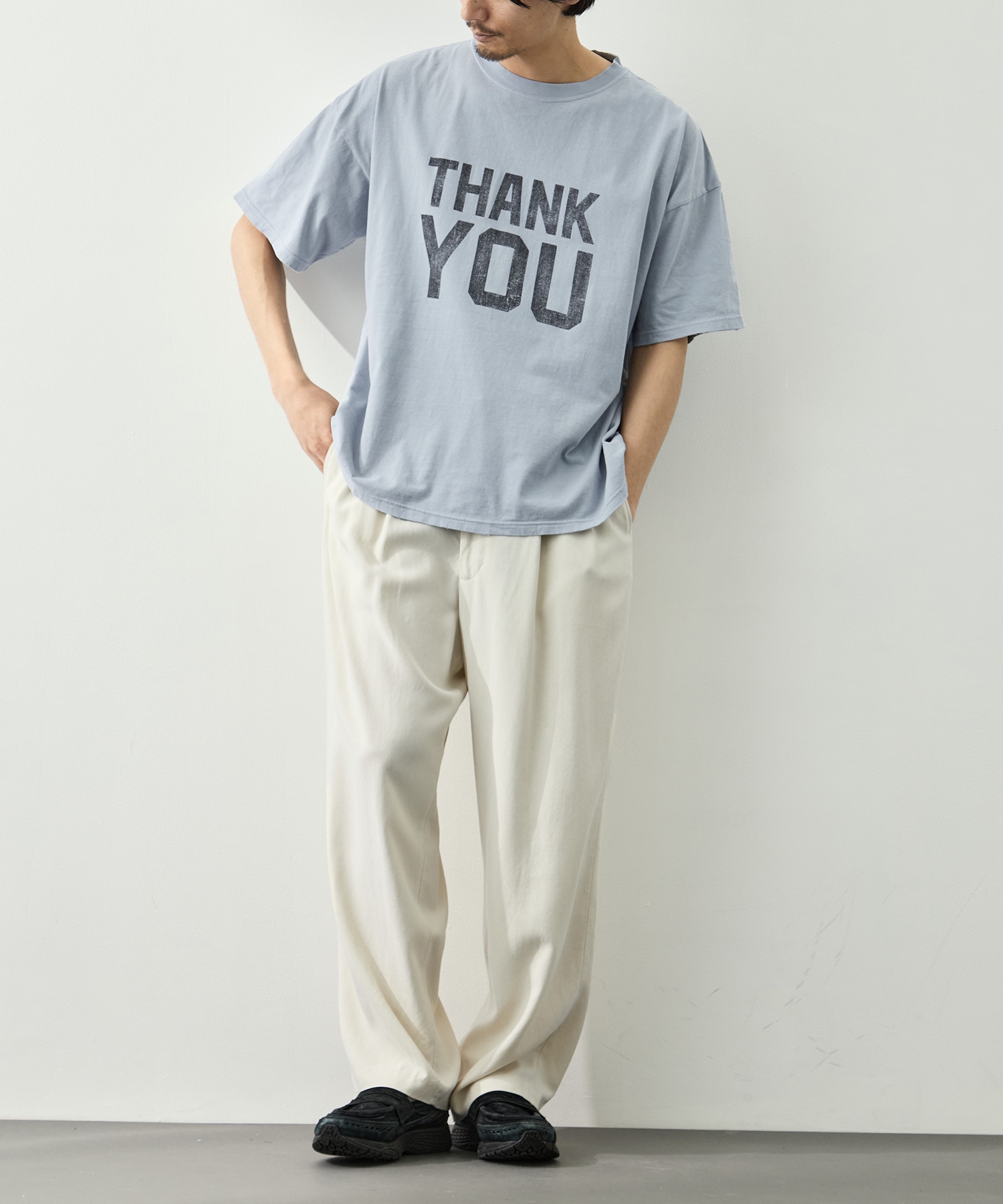 NEW SP加工20/-天竺BIGサイズT(THANK YOU) REMI RELIEF