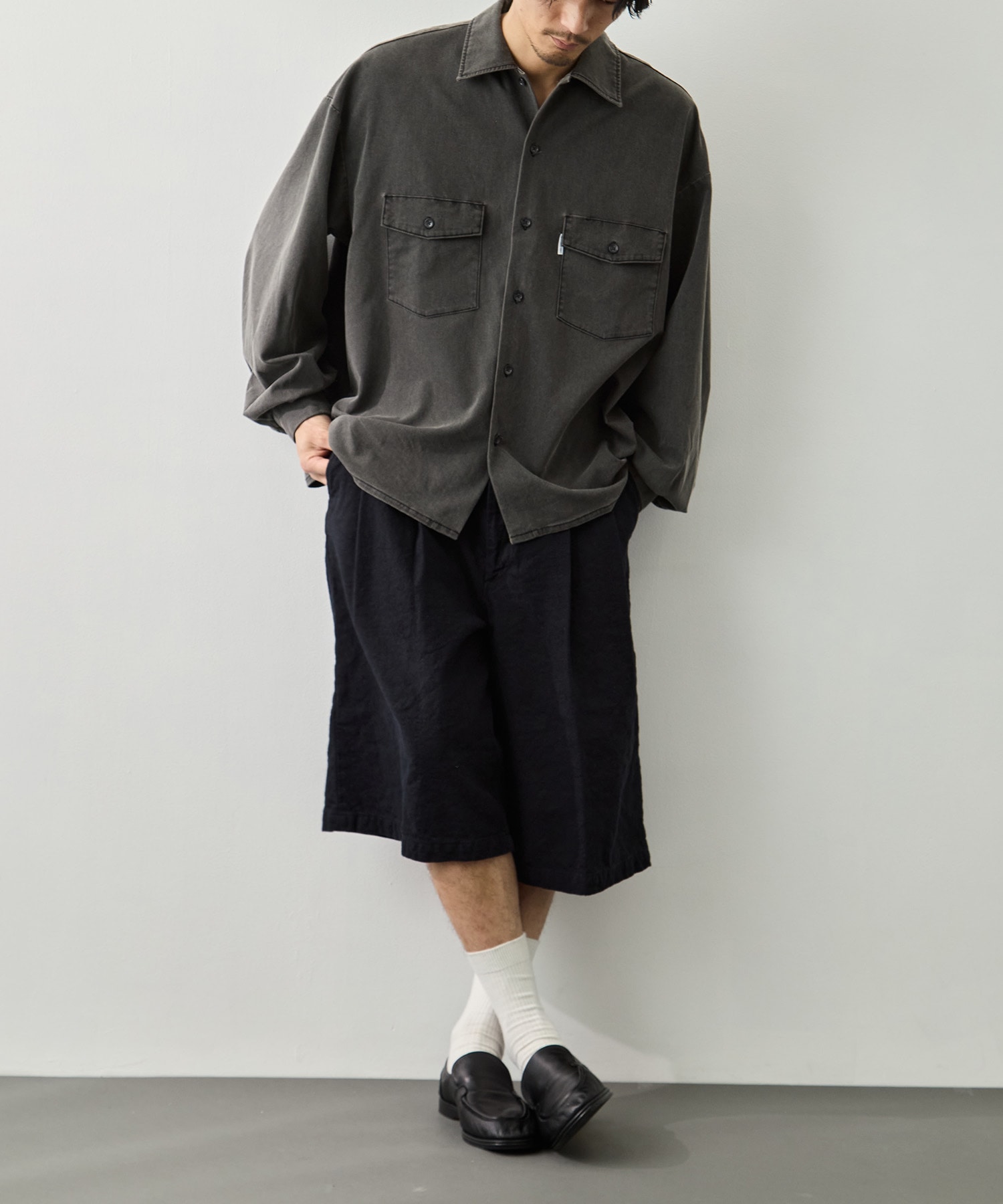 C/Li Canvas 2 Tuck Short Trousers COOTIE PRODUCTIONS