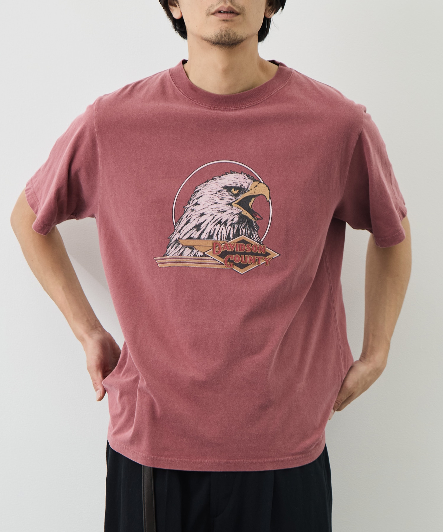別注 HARD SP加工20/-天竺レギュラーT(DAVIDSON COUNTY) REMI RELIEF