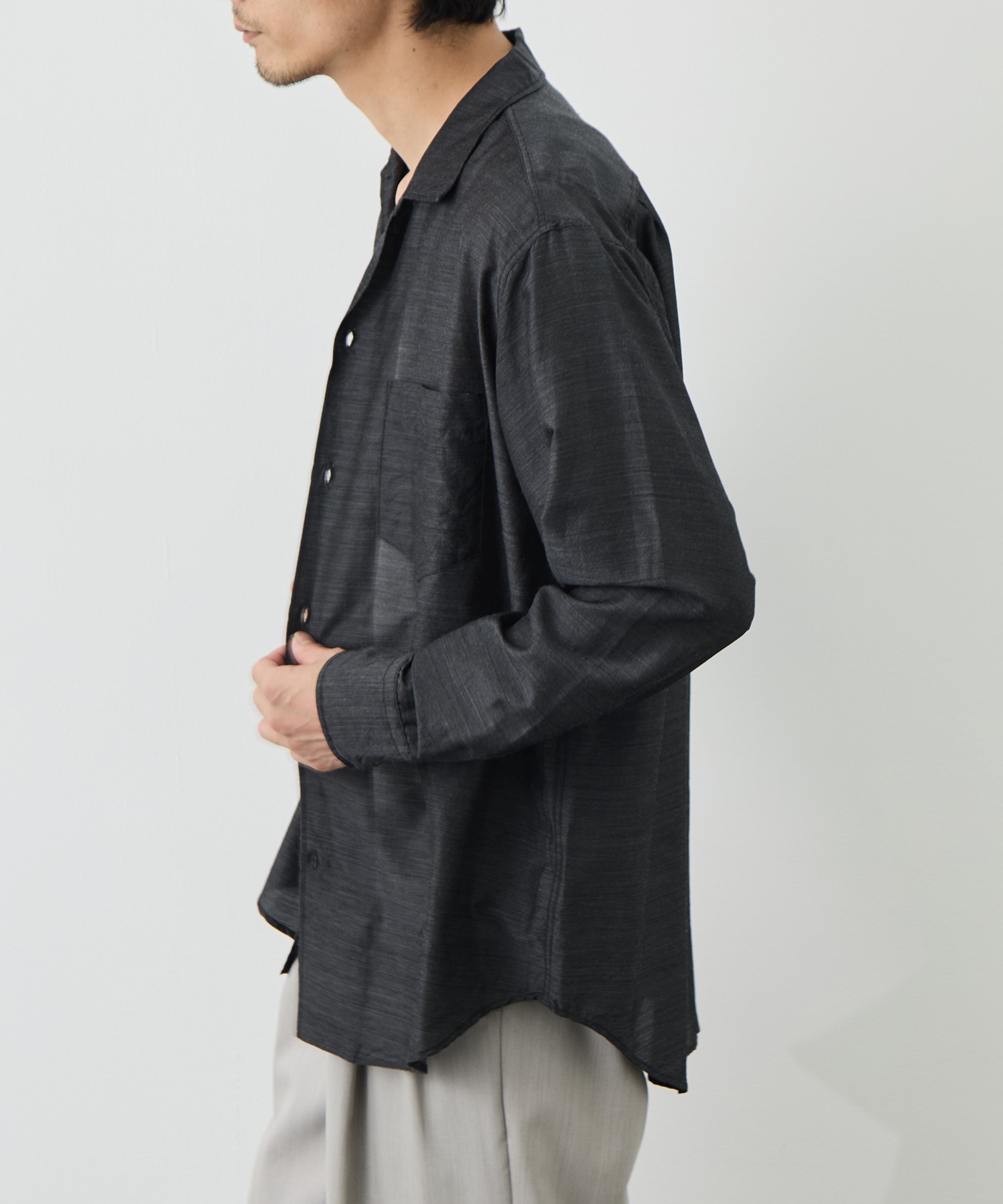 OPEN COLLAR L/S SHIRT marka