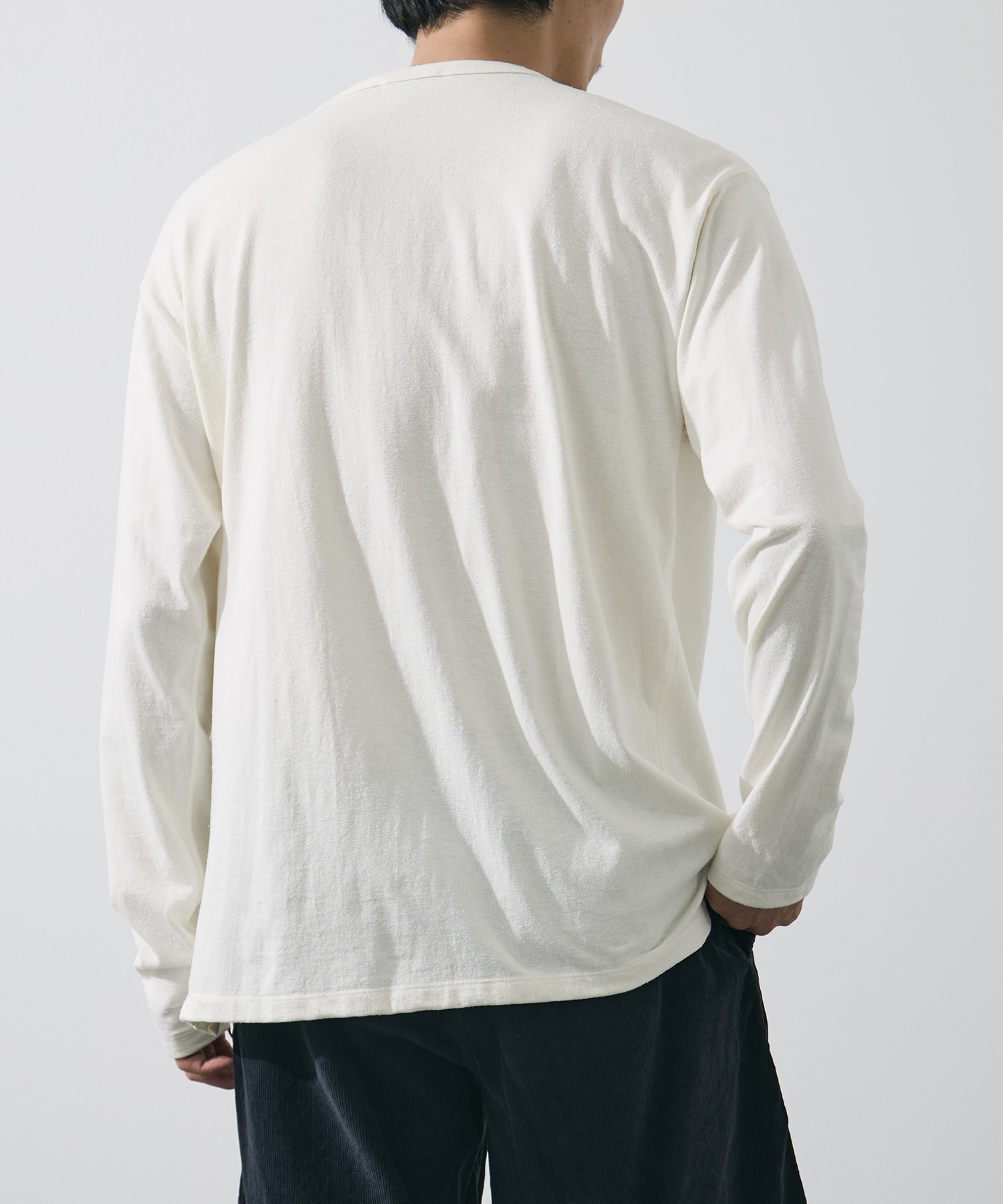 COTTON SILK NOIL PULLOVER YLEVE