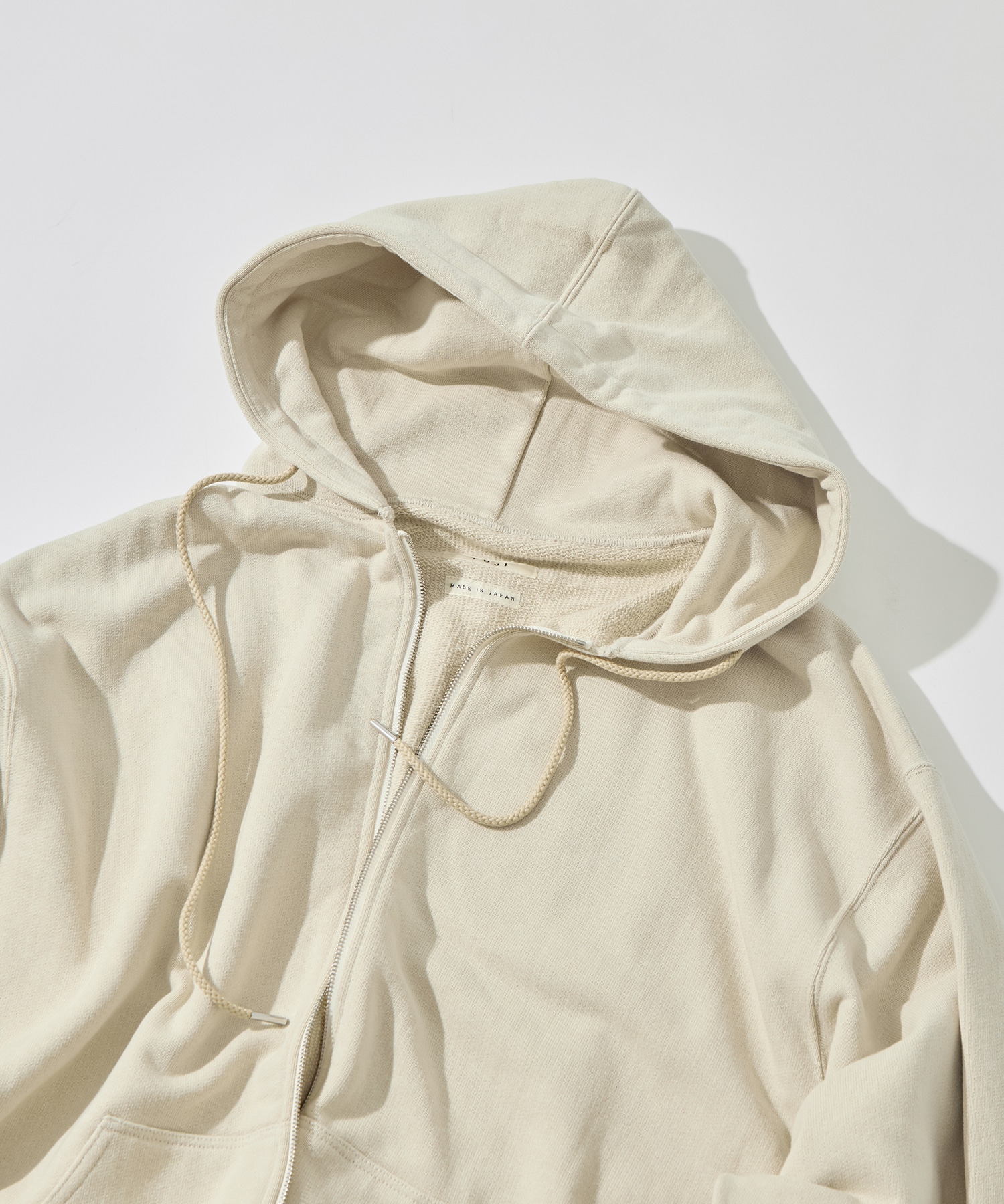 COTTON ZIP UP HOODIE FUJI