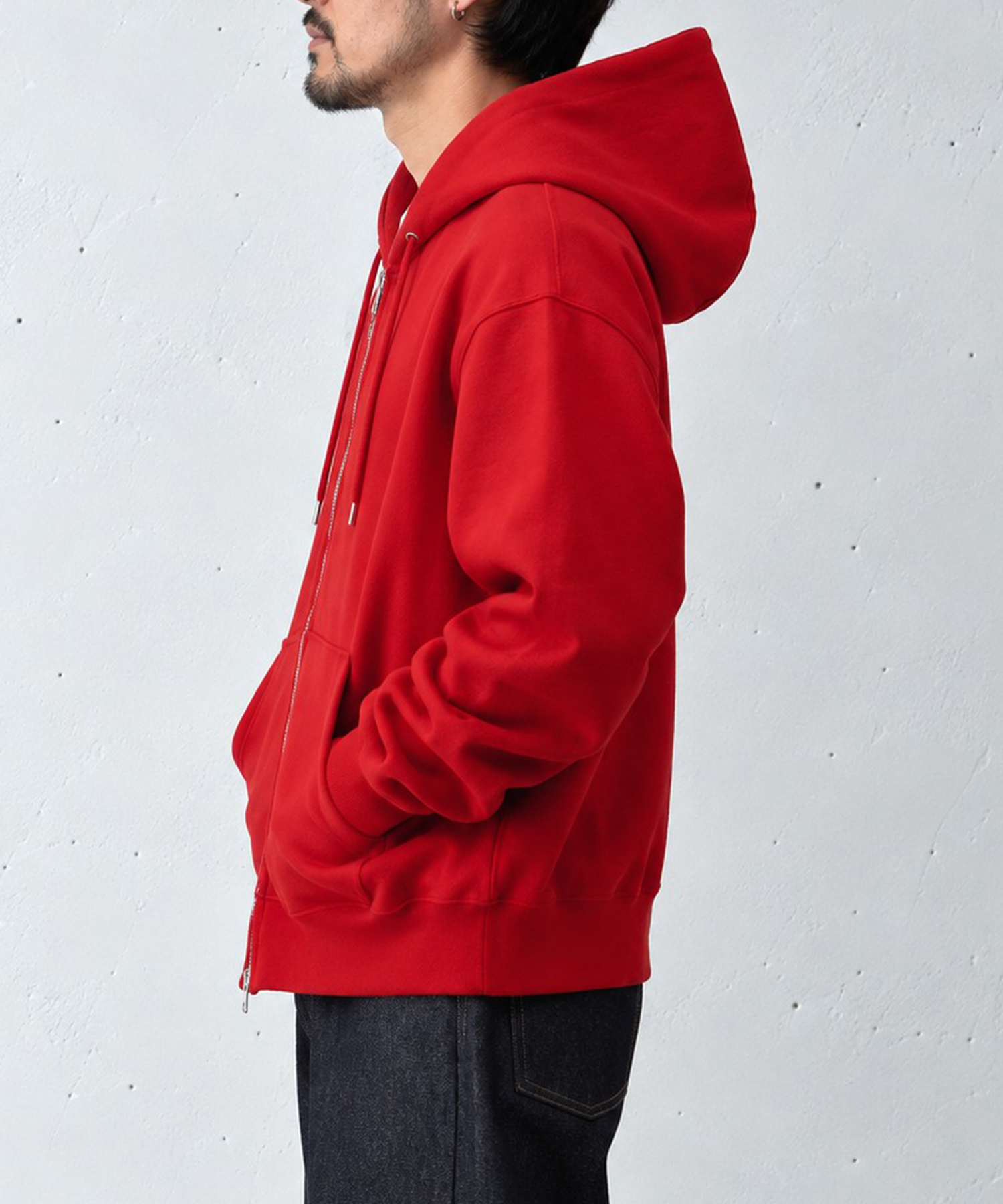 Soft&Hard Sweat Hoodie Zip Wide blurhmsROOTSTOCK