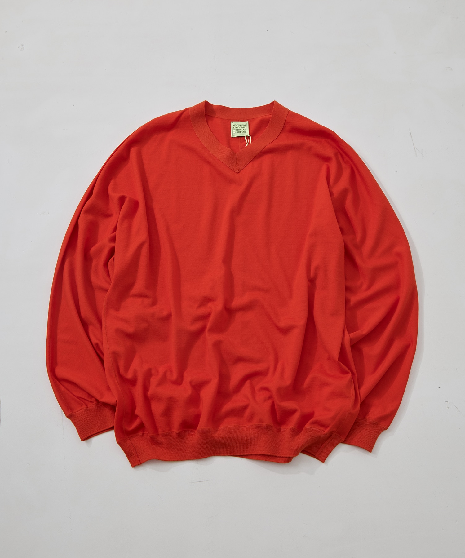 別注 Knit V Neck Pull Over GOOD PEOPLE GOOD STITCHING GOOD PRODUCT