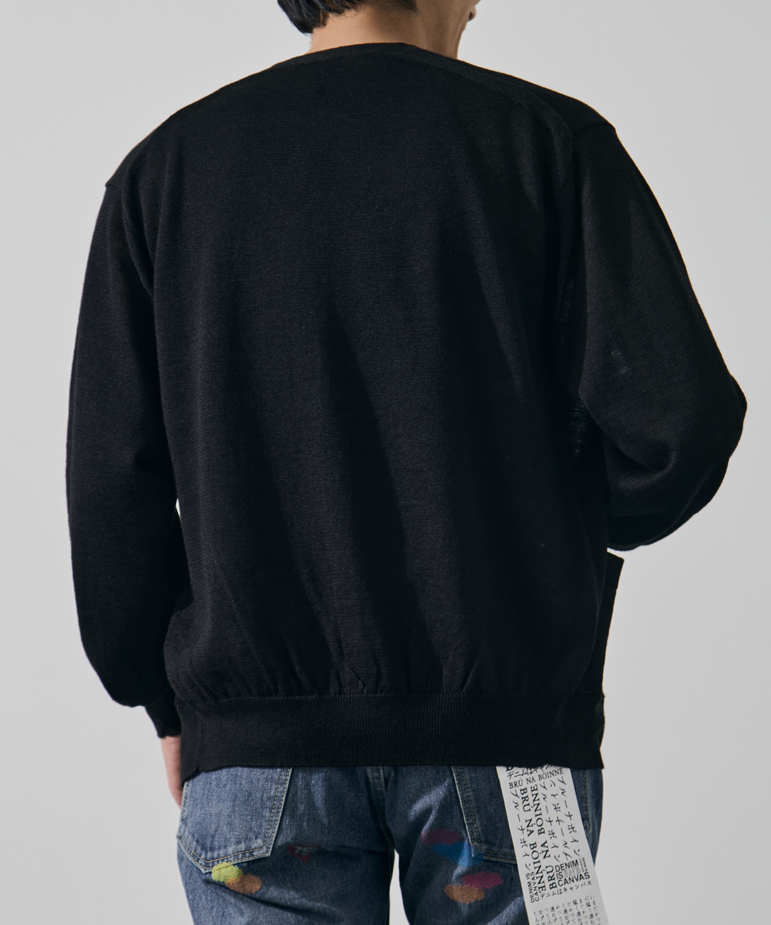別注 RAMIE WOOL V NECK CARDIGAN BATONER