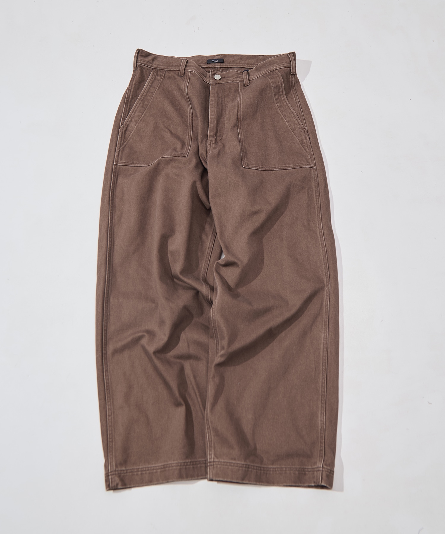 SUN-FADED COTTON TWILL PANTS YLEVE