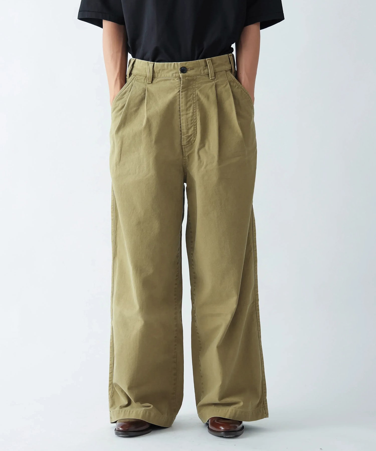 CHINO WIDE TROUSERS New Manual
