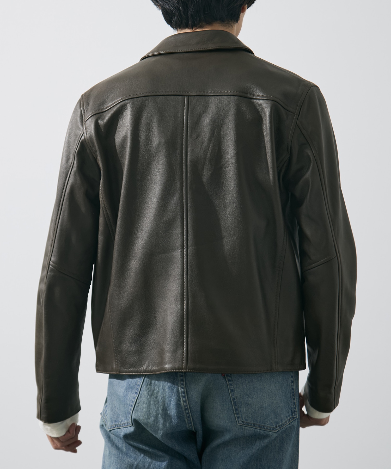 SHEEP AVIATOR LEATHER JACKET YLEVE
