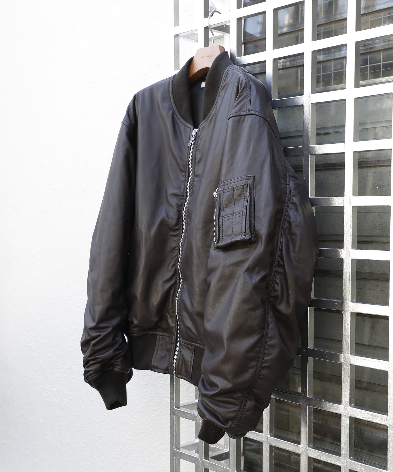 別注 MA-1 LEATHER BLOUSON -Sheep Leather- SEVEN BY SEVEN