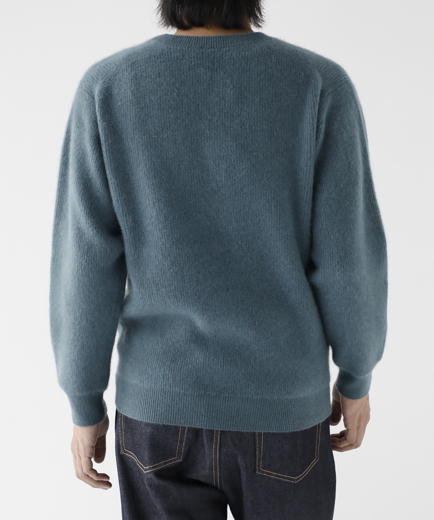 CASHMERE FOX CREW NECK BATONER