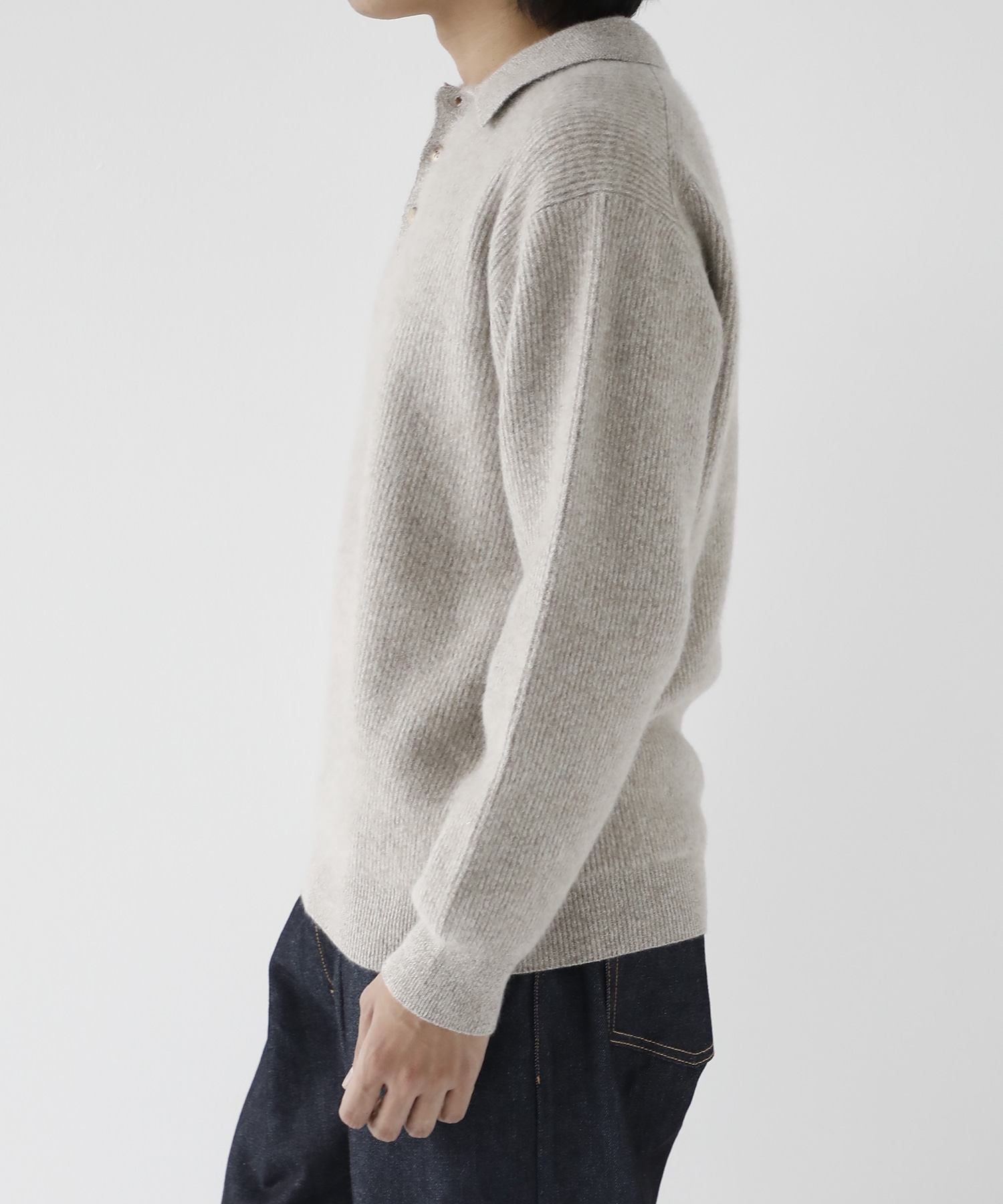 CASHMERE FOX POLO BATONER