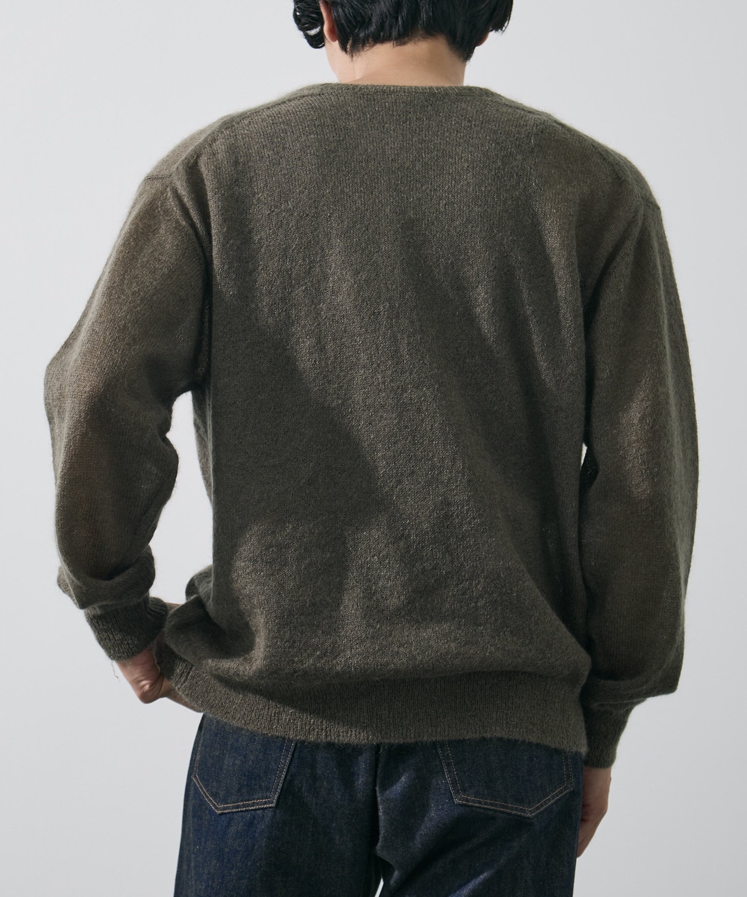 SUPER KID MOHAIR HENRY NECK KNIT YLEVE