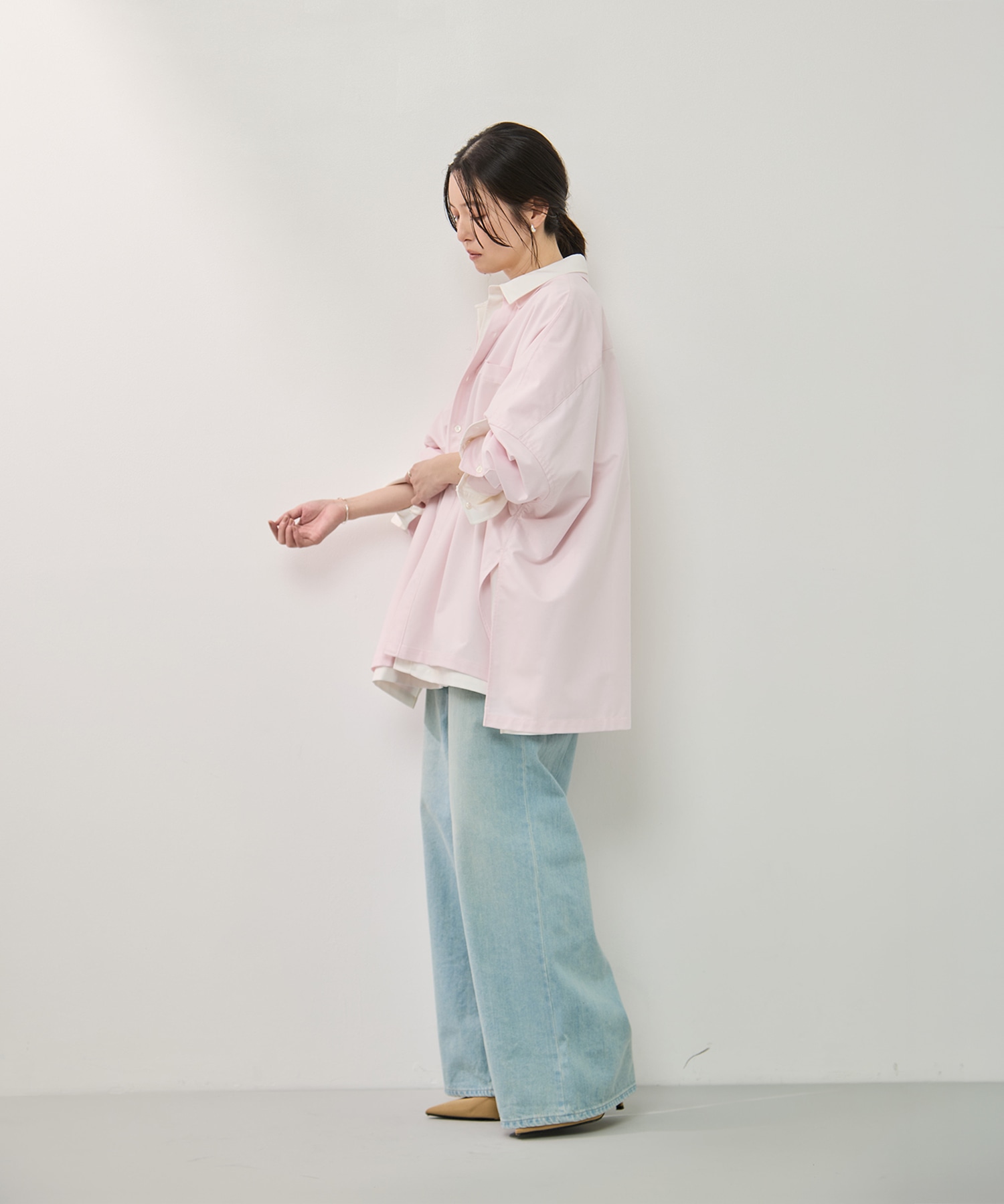 スーピマブレンドrelaxシャツ KEY TIMEZ