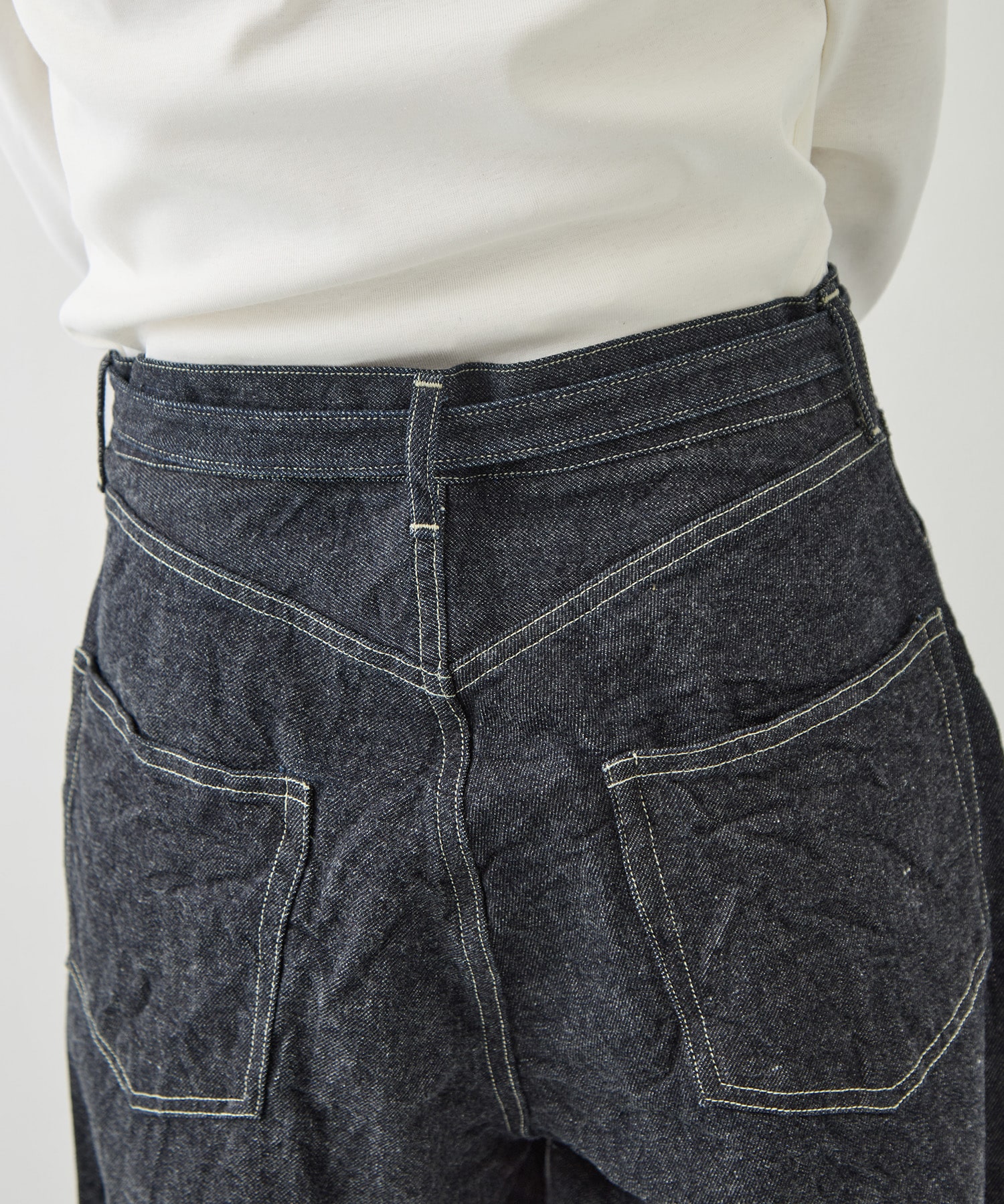 12.9oz Denim Bias Belted Pants blurhms