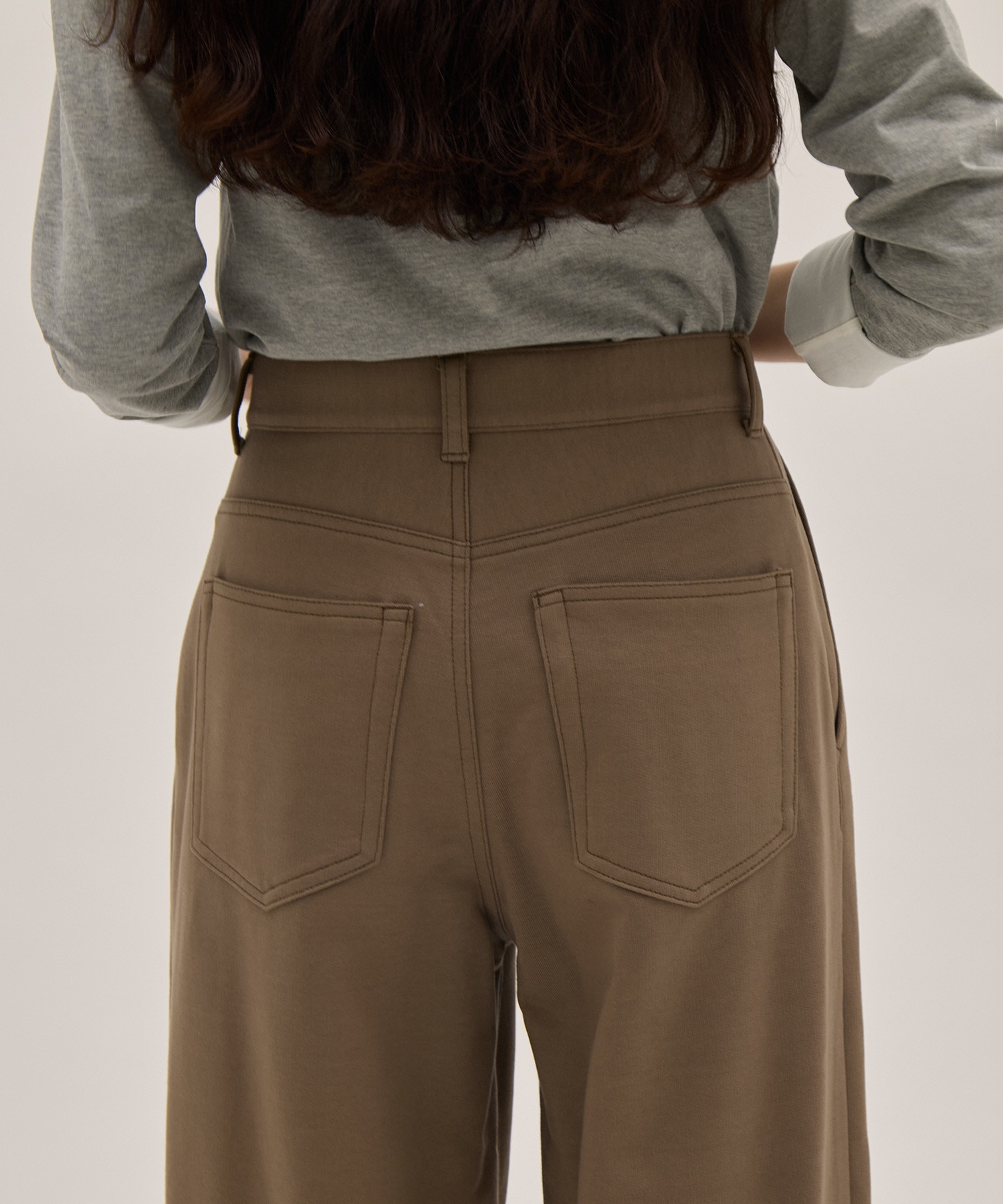 Hard Compact French Terry Wide Pants PHEENY