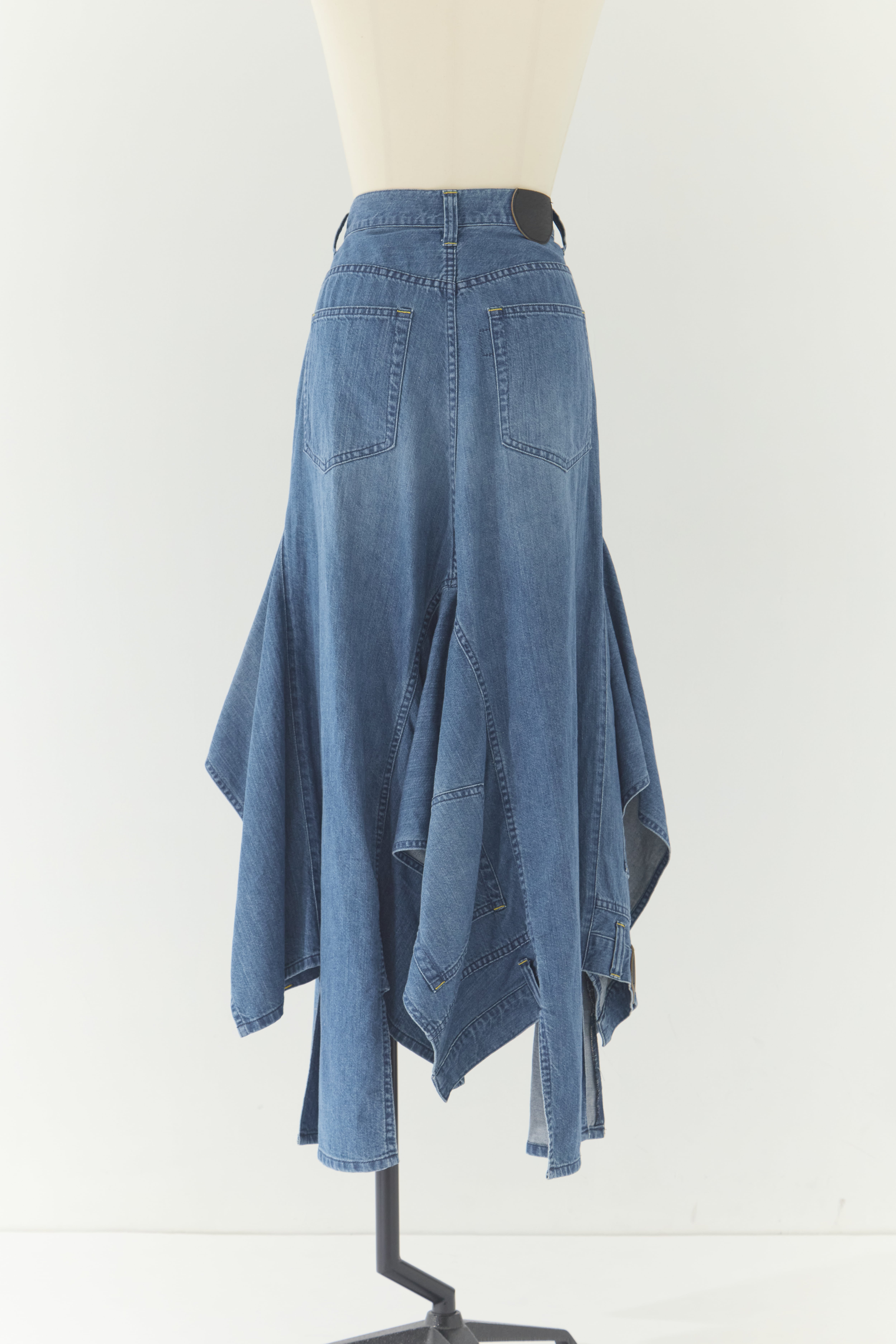 DOUBLE DENIM SKIRT BELPER