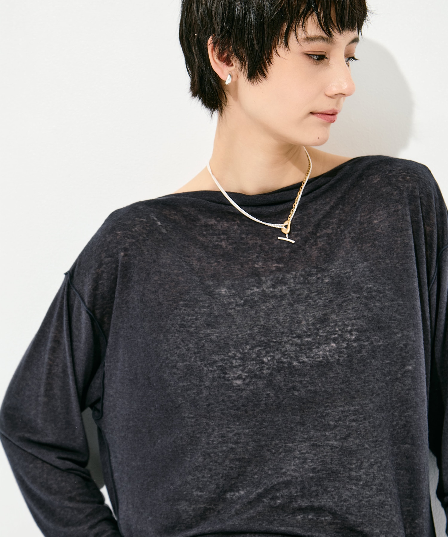 Draped Long Sleeve Pull Over GOOD PEOPLE GOOD STITCHING GOOD PRODUCT