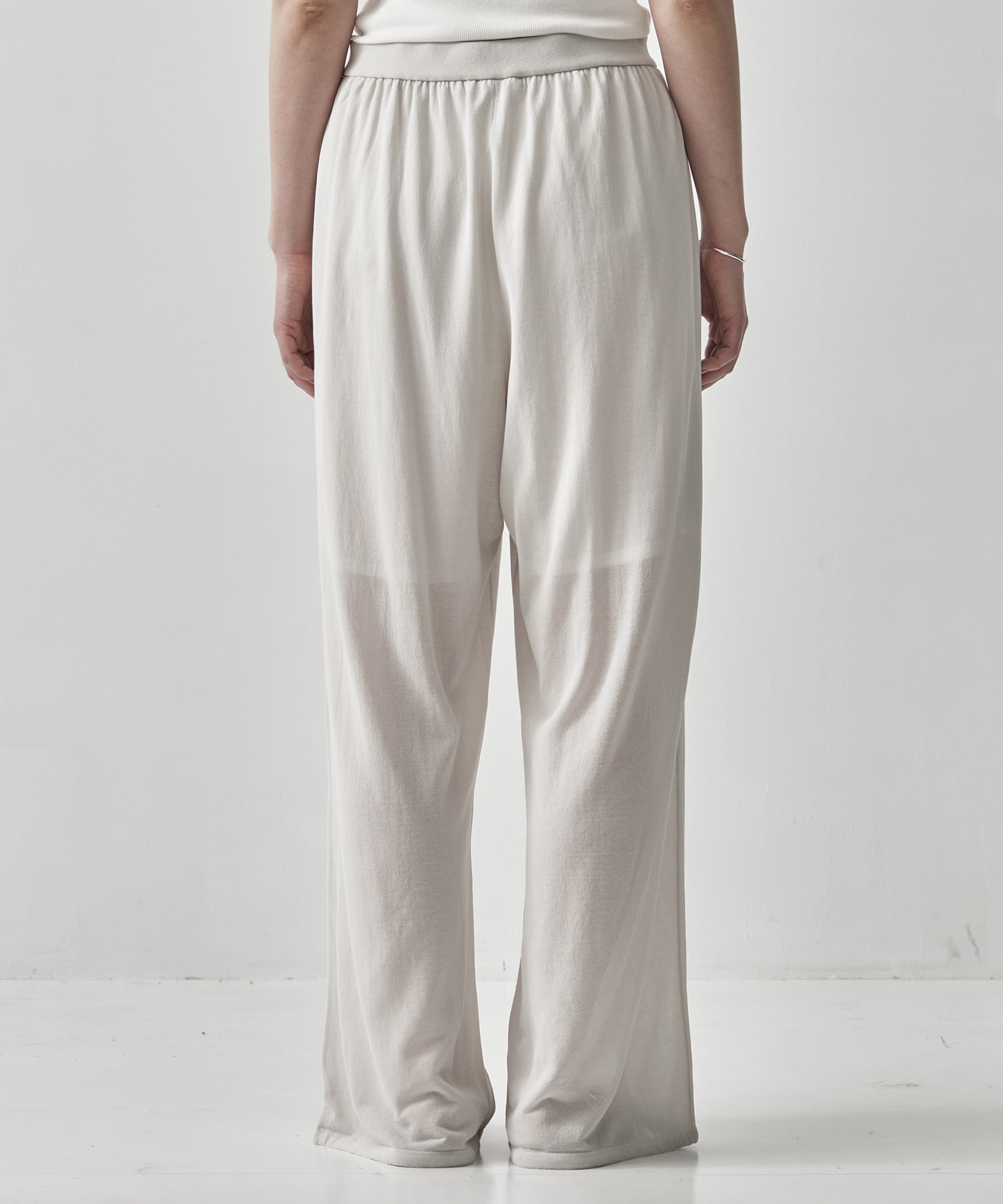 HIGH TWIST COTTON WIDE EASY PANTS ATON