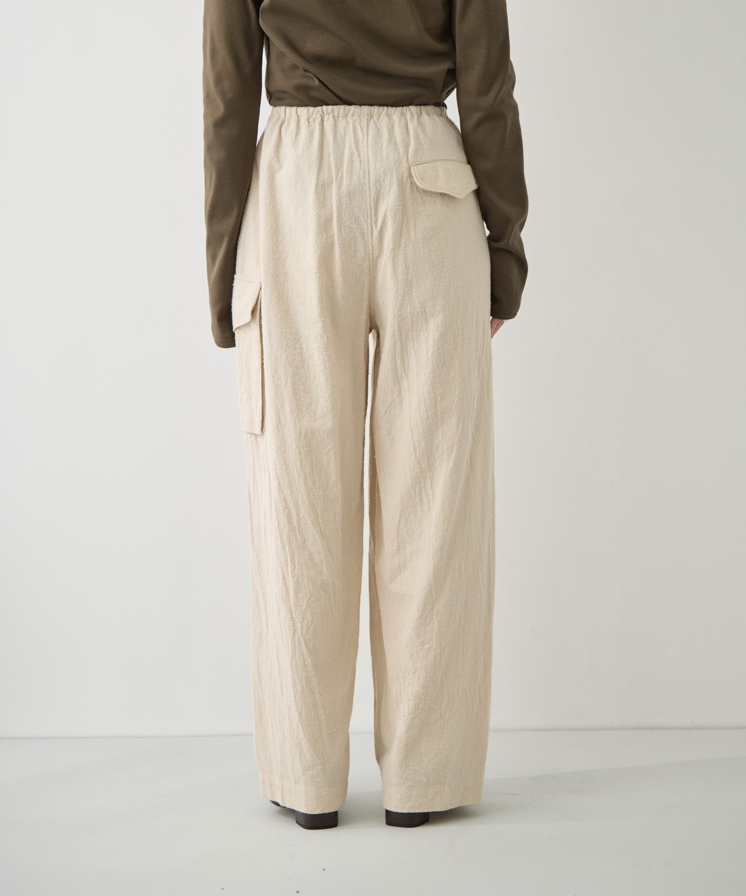 Silk/Cotton Nep Side Seamless 4P Pants blurhms