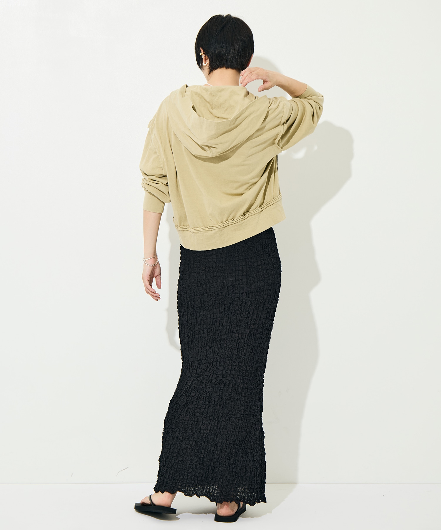 Shrink Lace Frill Skirt PHEENY