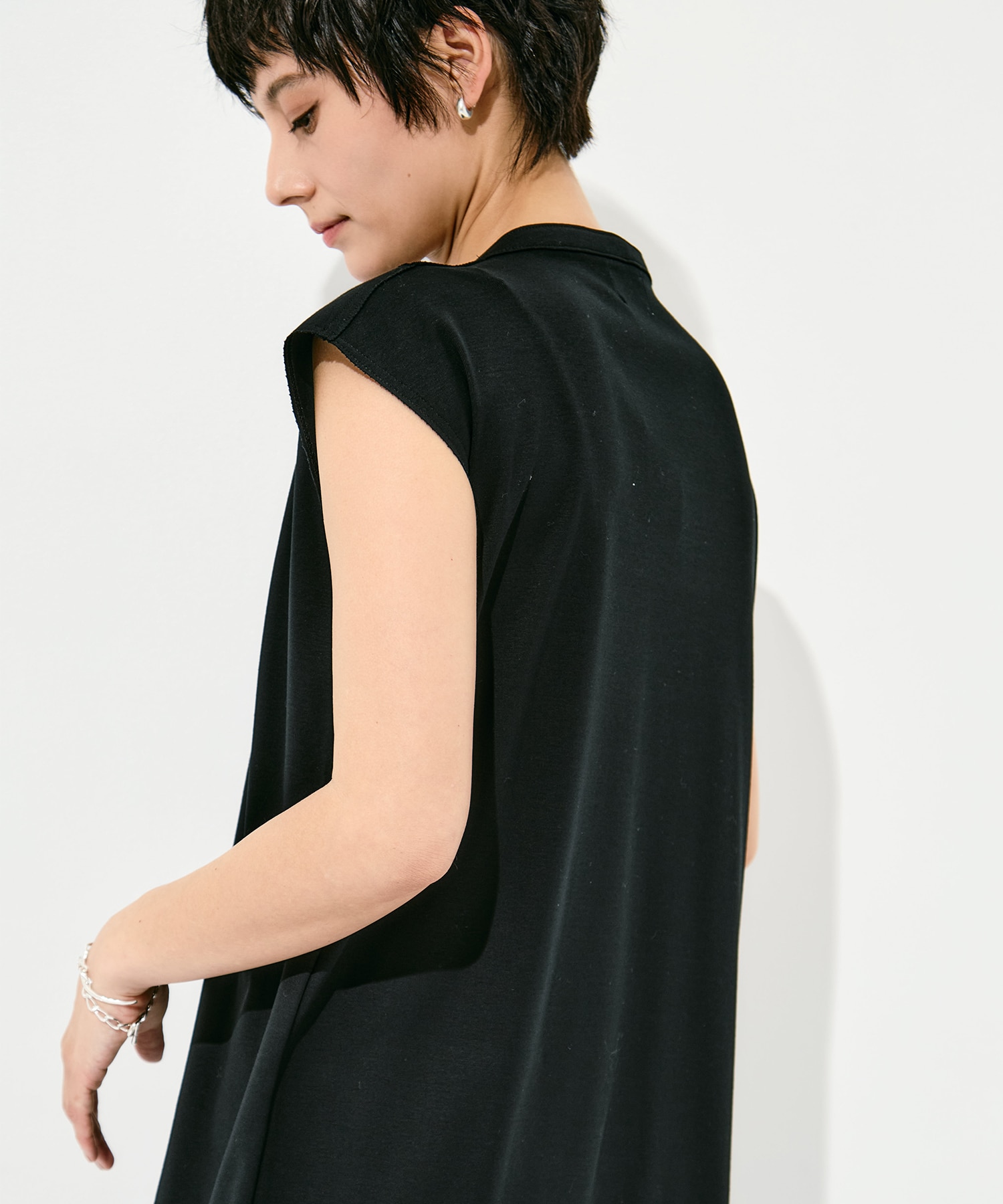 Sanfokin Cotton Bosom sleeveless dress WRAPINKNOT