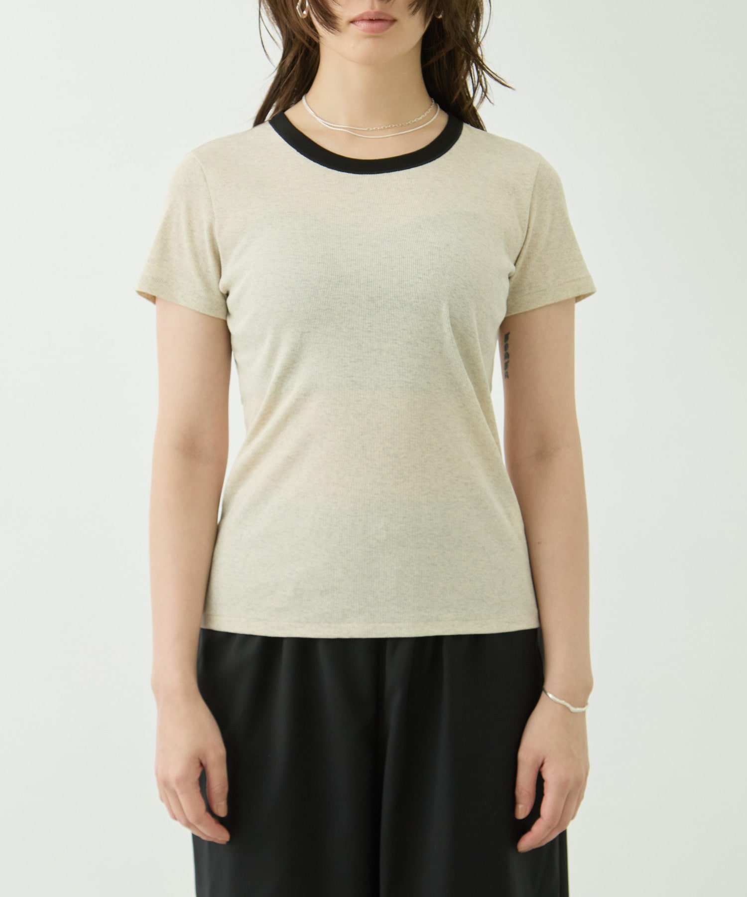 Contrast Trim Short Sleeve T GOOD PEOPLE GOOD STITCHING GOOD PRODUCT