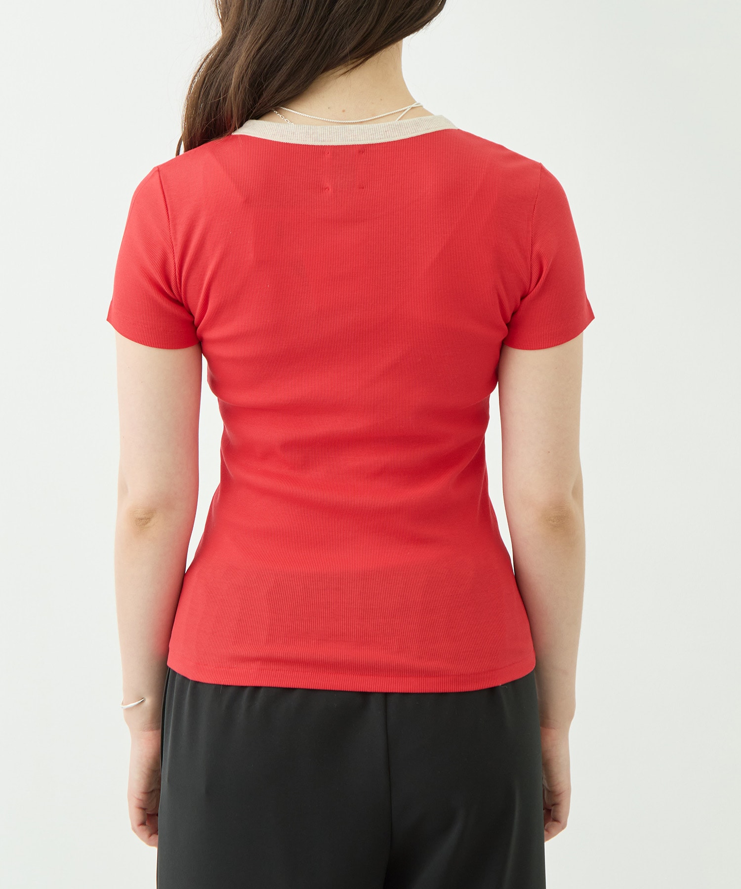 Contrast Trim Short Sleeve T GOOD PEOPLE GOOD STITCHING GOOD PRODUCT