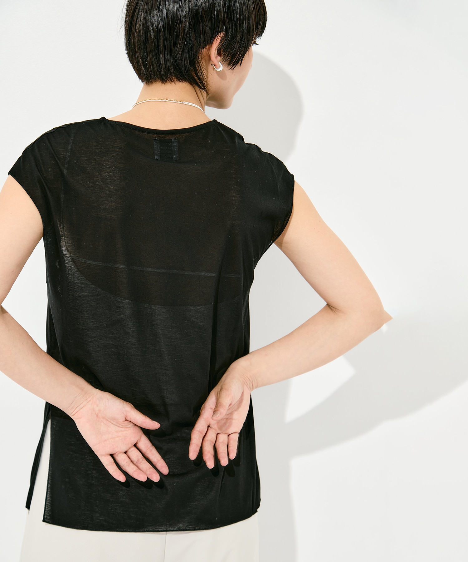 Side Slit French Sleeve T GOOD PEOPLE GOOD STITCHING GOOD PRODUCT