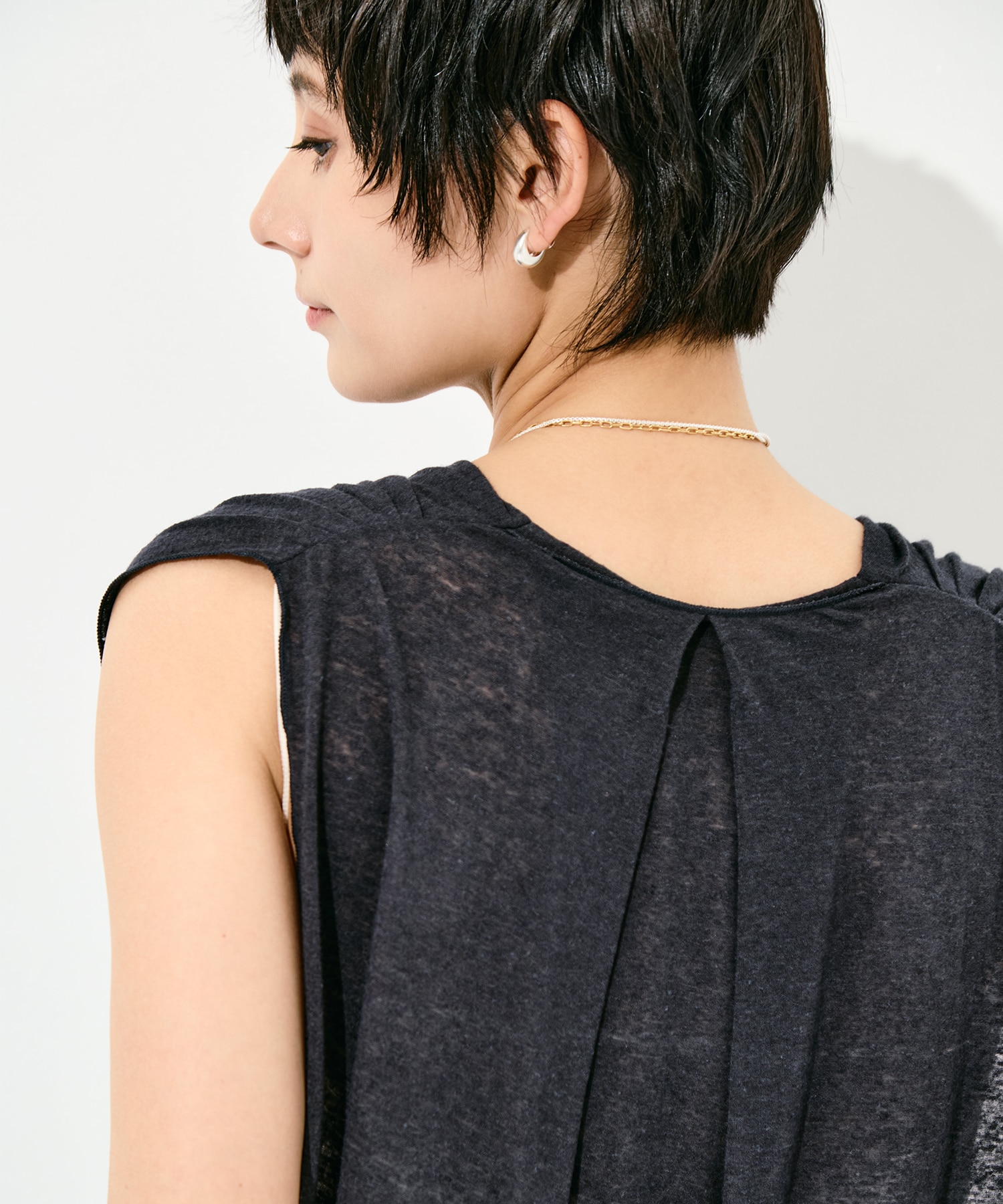 Draped No Sleeve Pull Over GOOD PEOPLE GOOD STITCHING GOOD PRODUCT