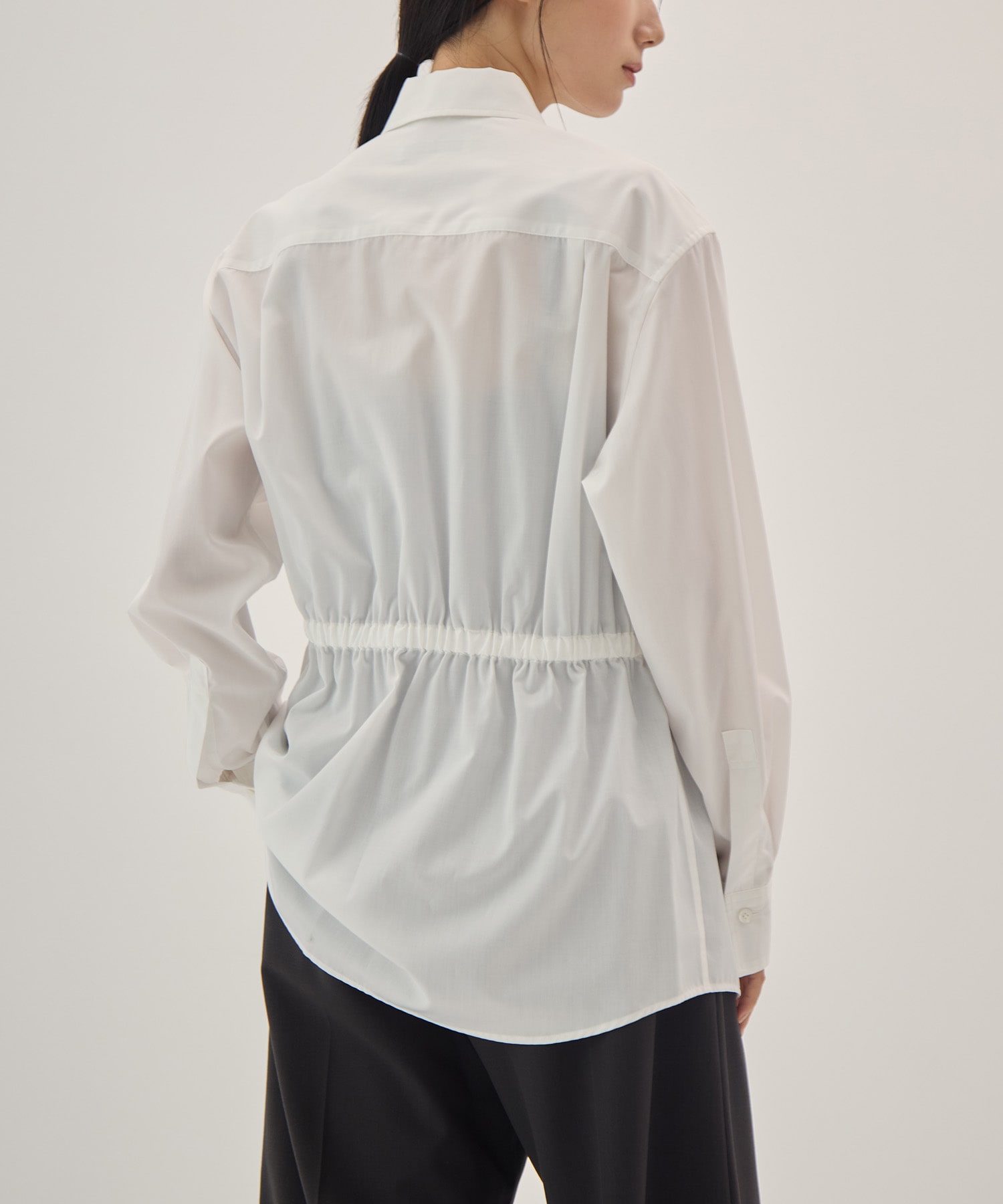 Pe/Co broad waist gather shirt 08sircus