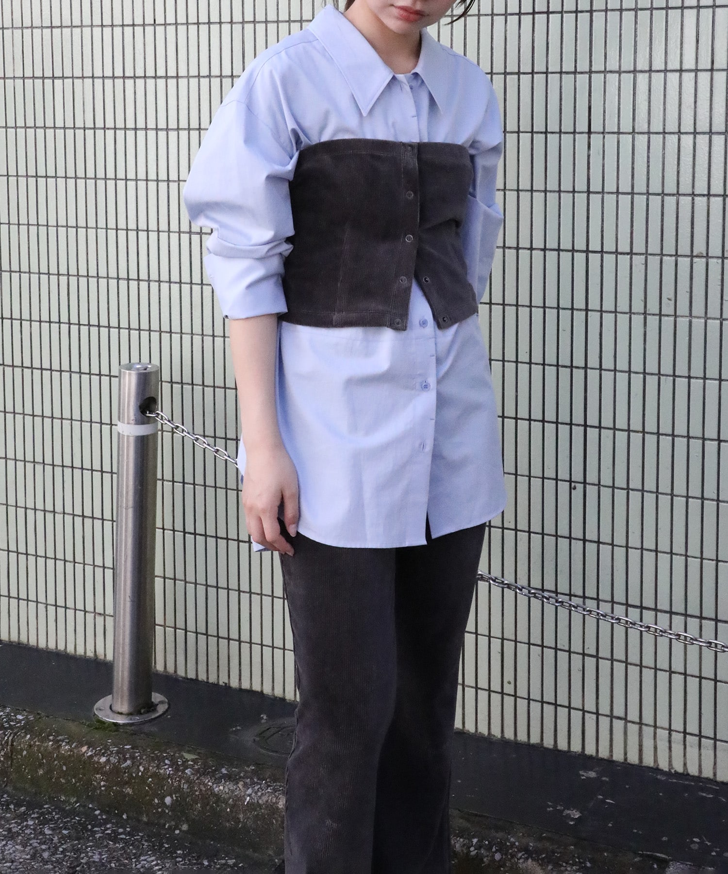 別注Stretch Corduroy Bustier PHEENY